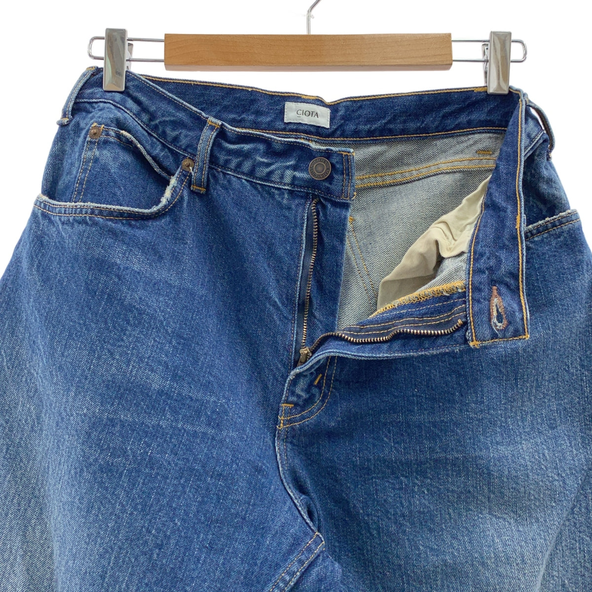 CIOTA | 寬版錐形五口袋鑲邊牛仔褲 | 32碼 | 男款