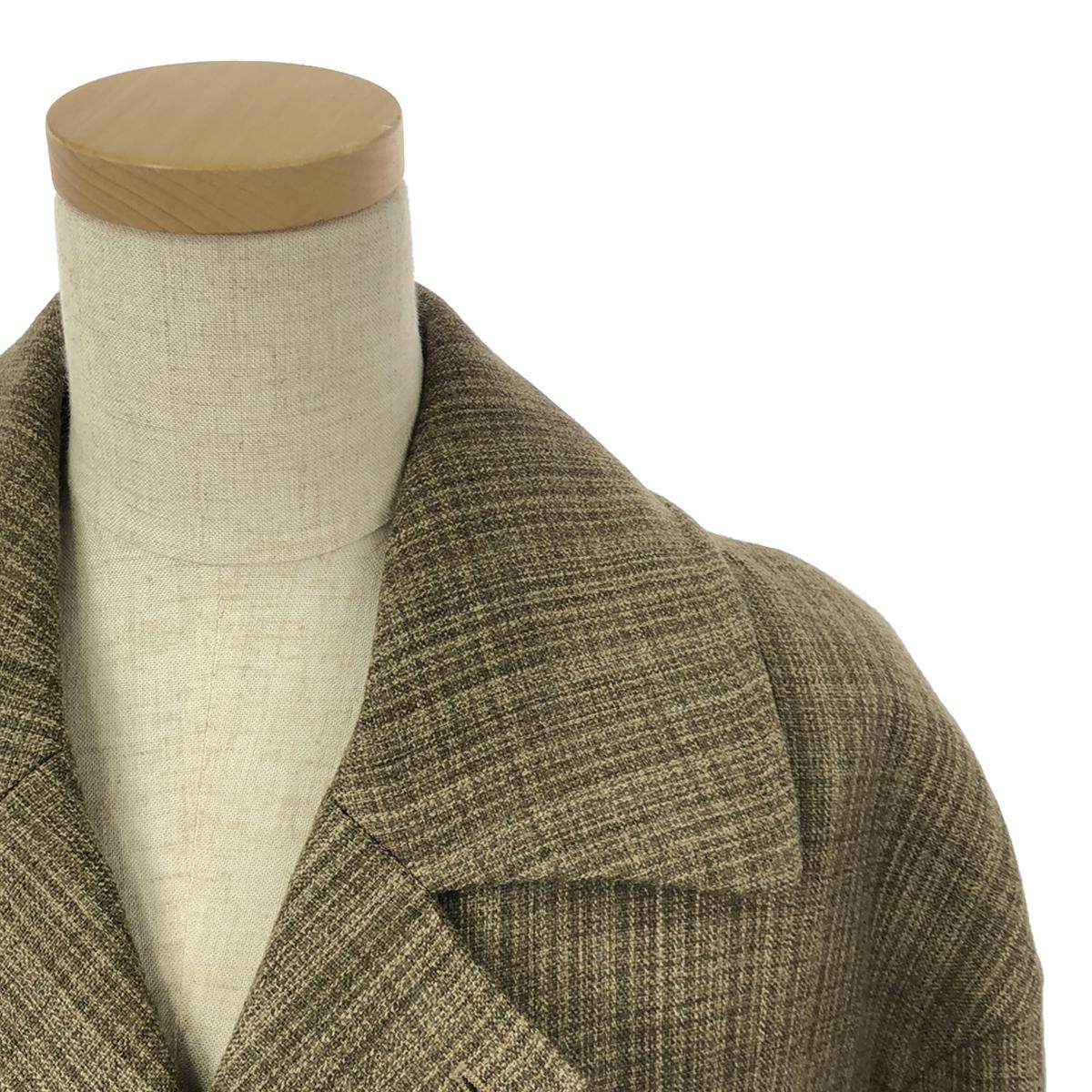 [狀況良好] AURALEE |藍面羊毛雙層布 / 羊毛大衣 / 全襯裡 | 1 |布朗 |女性的