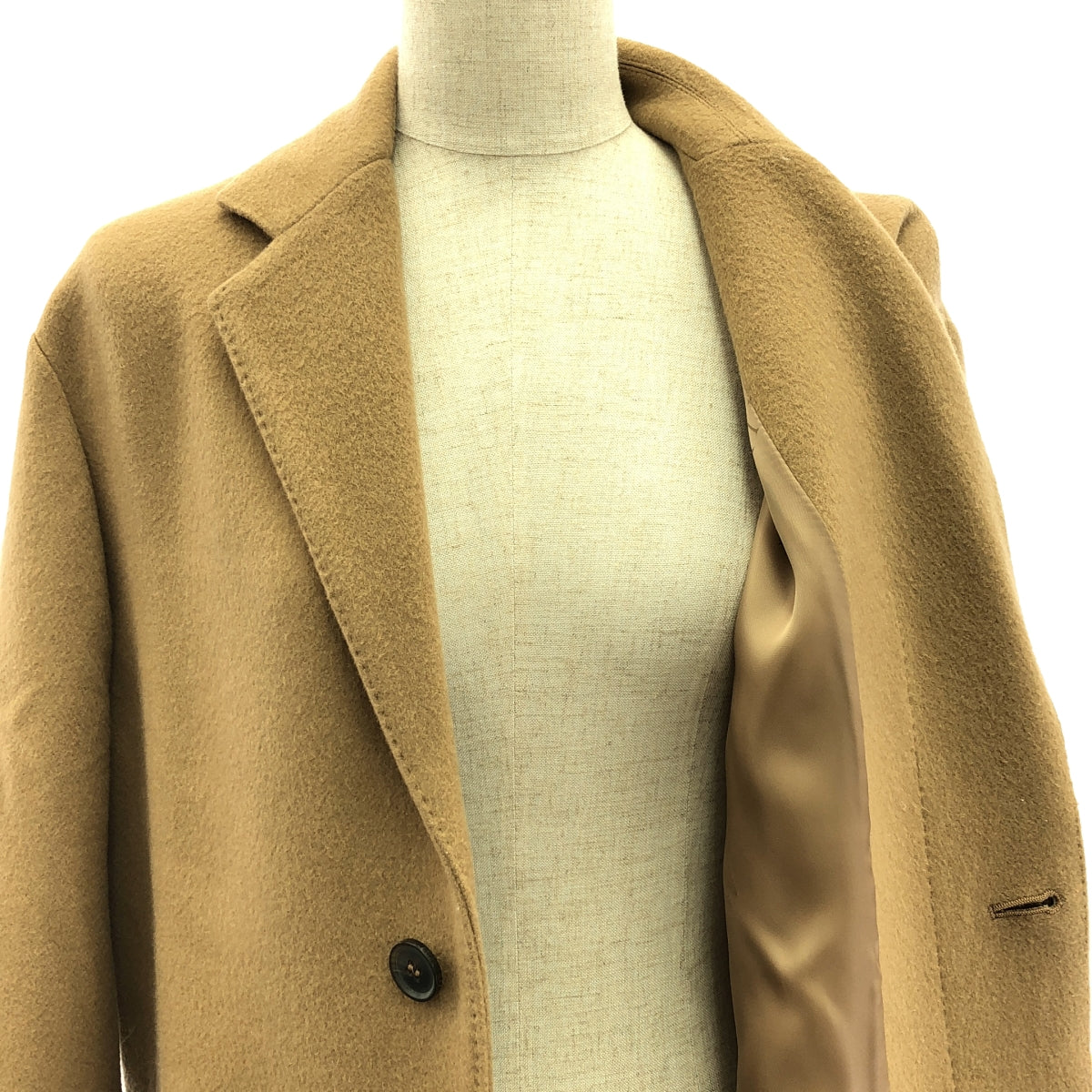 MACKINTOSH / Mackintosh | Wool Chesterfield Coat | 34 | Beige | Women's