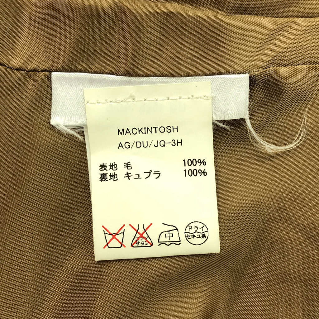 MACKINTOSH / マッキントッシュ | ウール チェスター コート | 34 | ベージュ | レディース