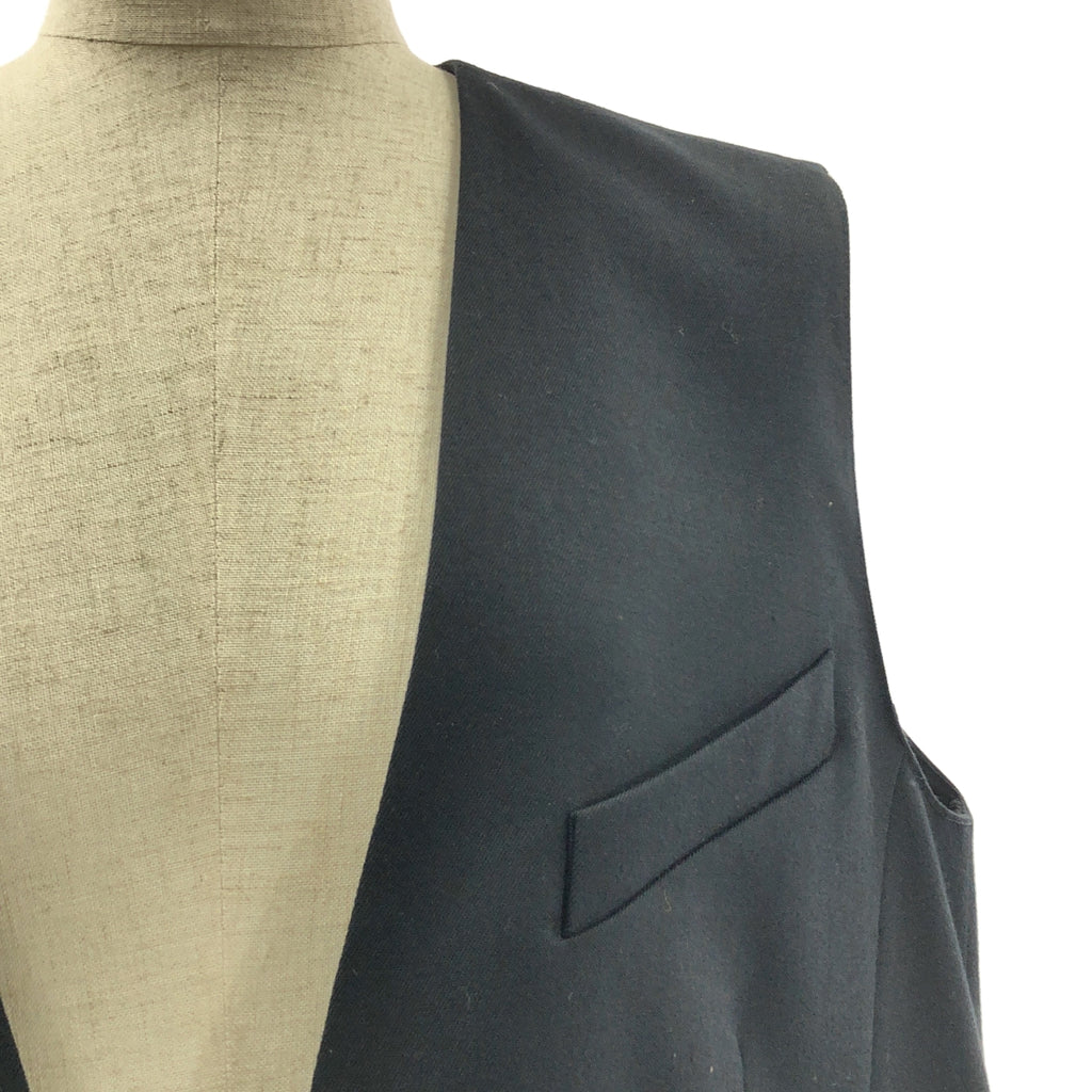 MM6 Maison Margiela | 2019 秋冬系列 | 羊毛混紡斜紋V領無袖洋裝/套頭半身裙 | 尺寸 36 | 女款