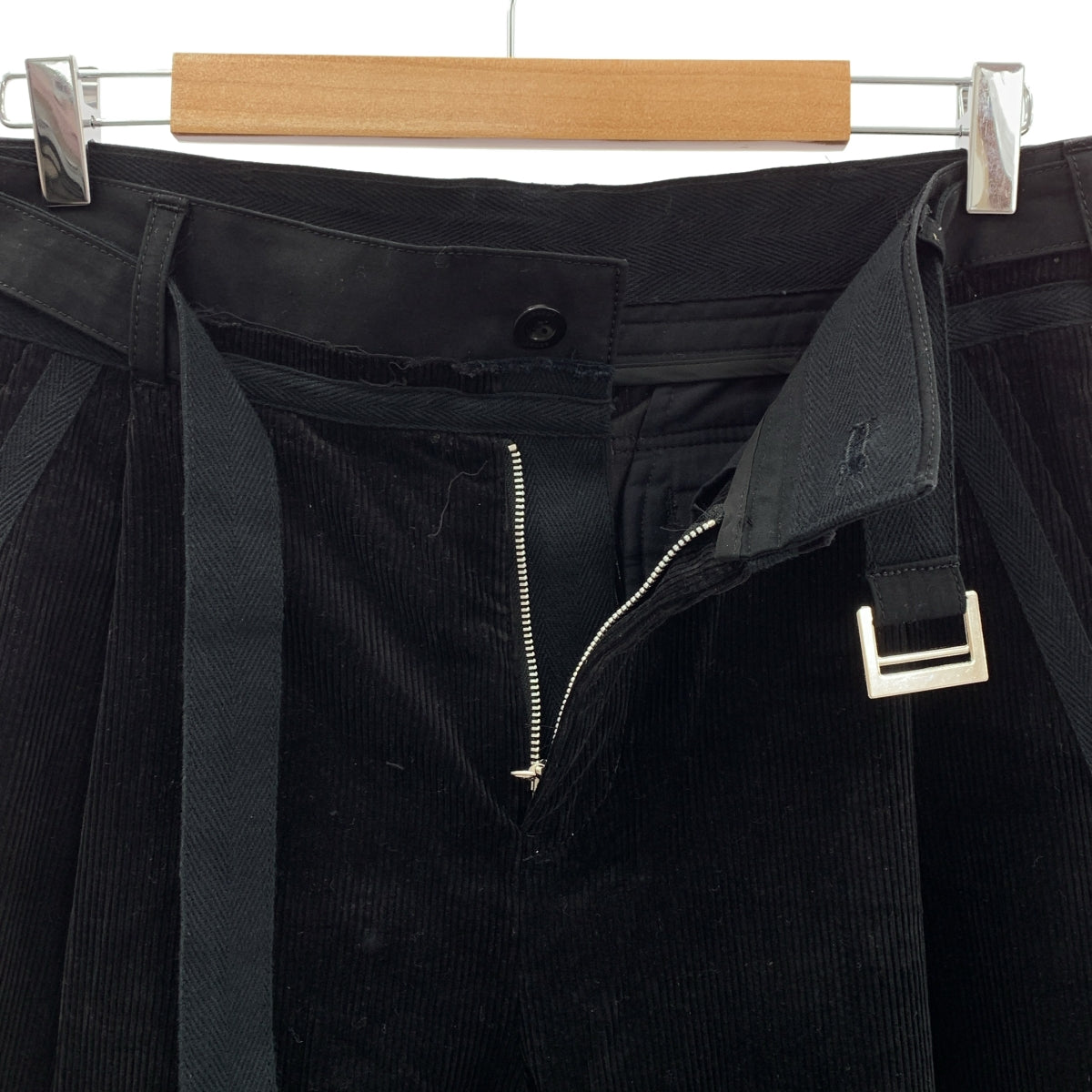 sacai | 燈芯絨束帶褲 | 尺寸 2 | 黑色 | 男款