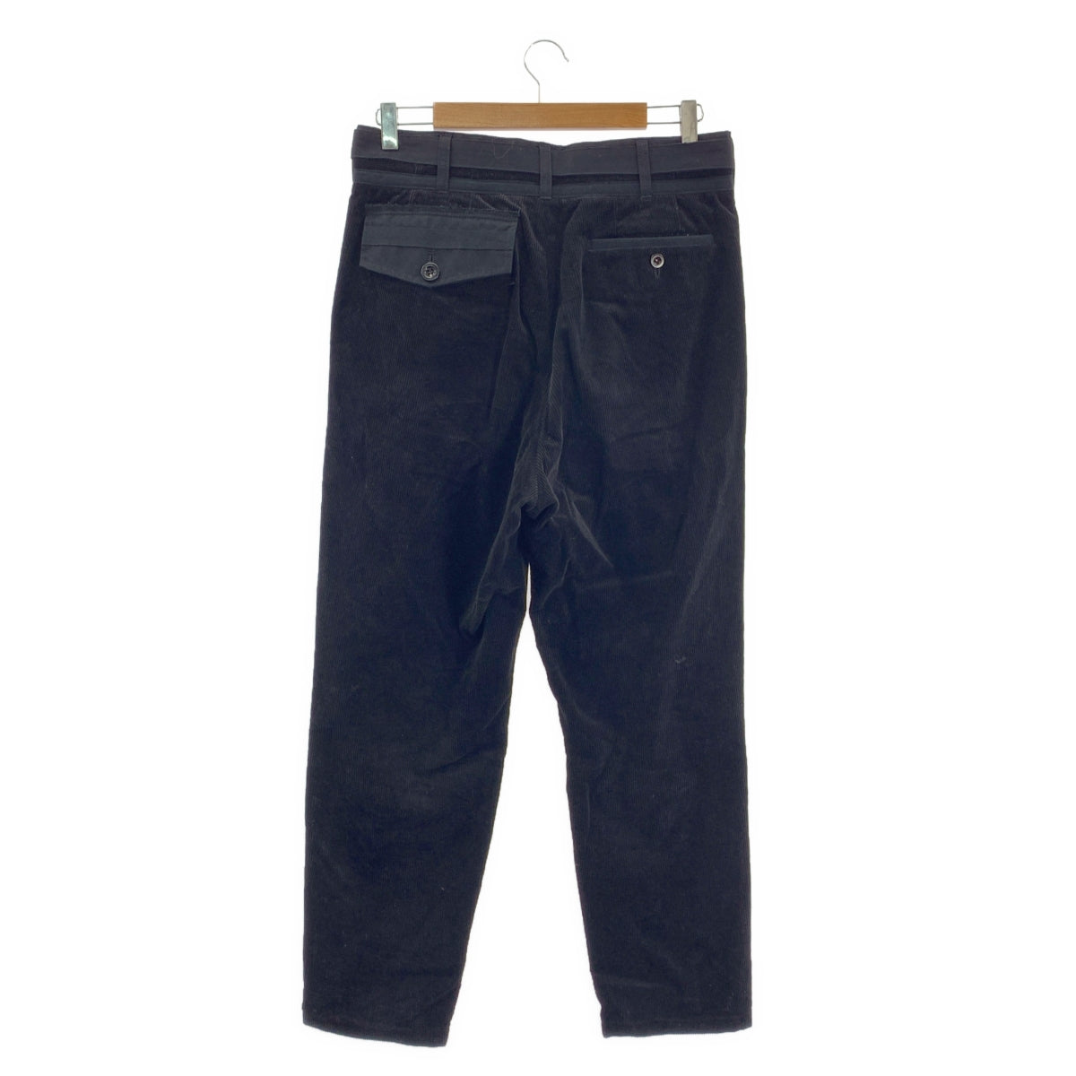 sacai | 燈芯絨束帶褲 | 尺寸 2 | 黑色 | 男款