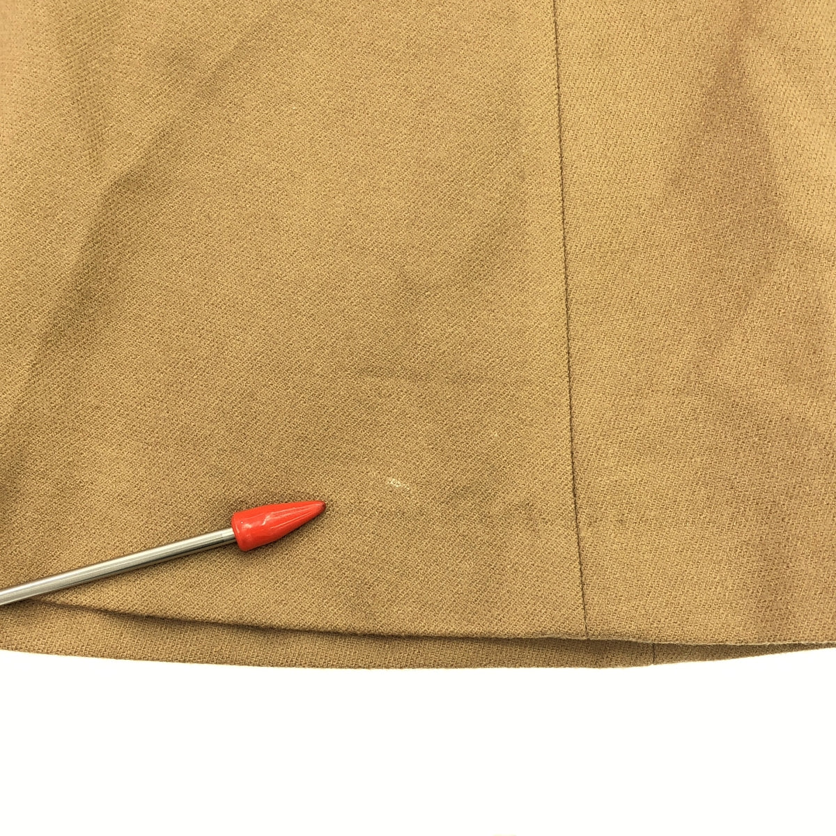 ADORE / アドーア | ウール混 袖フリル ワンピース | 38 | キャメル | レディース