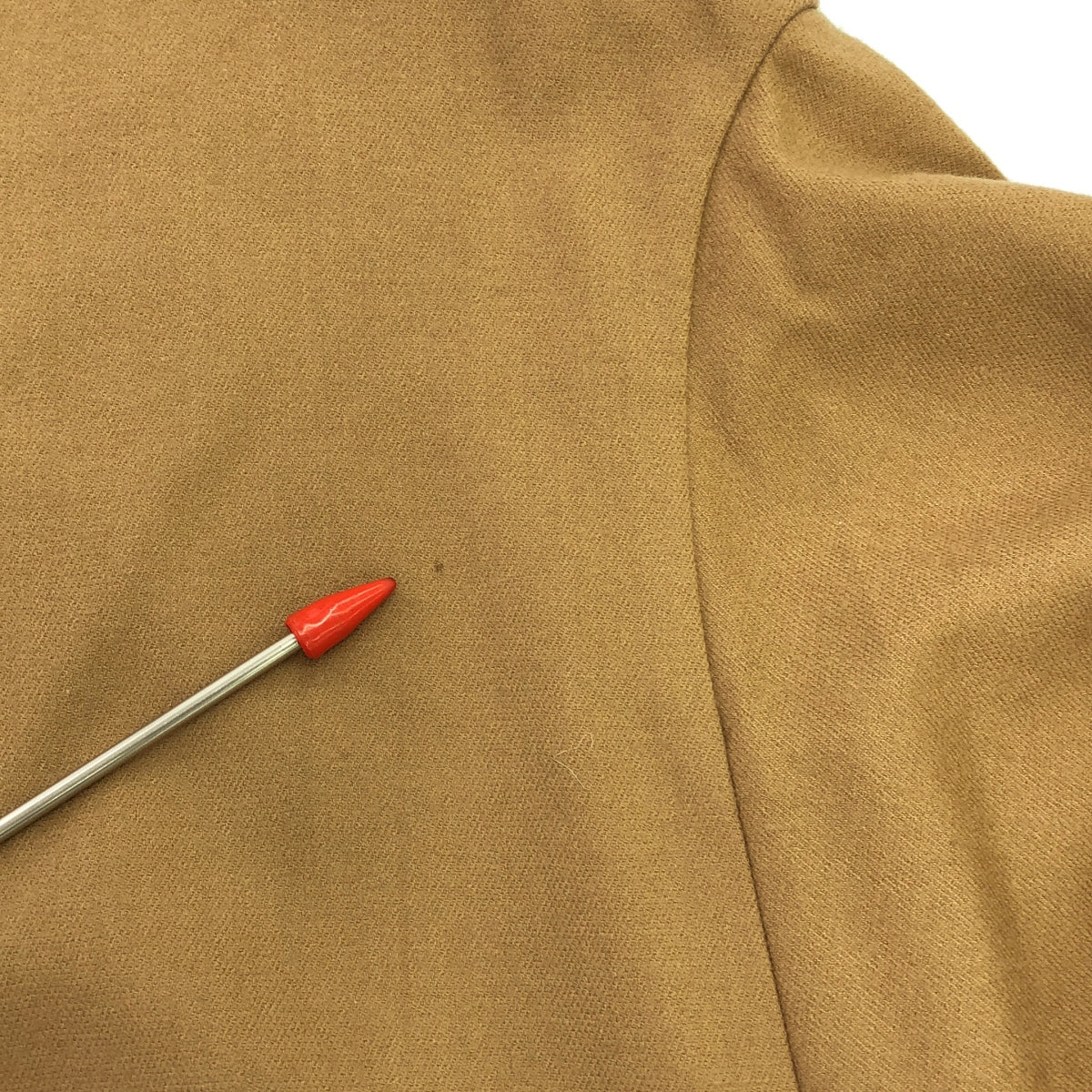 ADORE / アドーア | ウール混 袖フリル ワンピース | 38 | キャメル | レディース