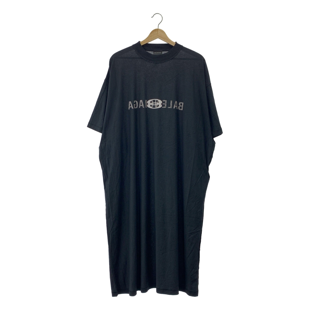BALENCIAGA / 발렌시아가 | 미러 로고 인사이드 아웃 컷소우 원피스 | XS |