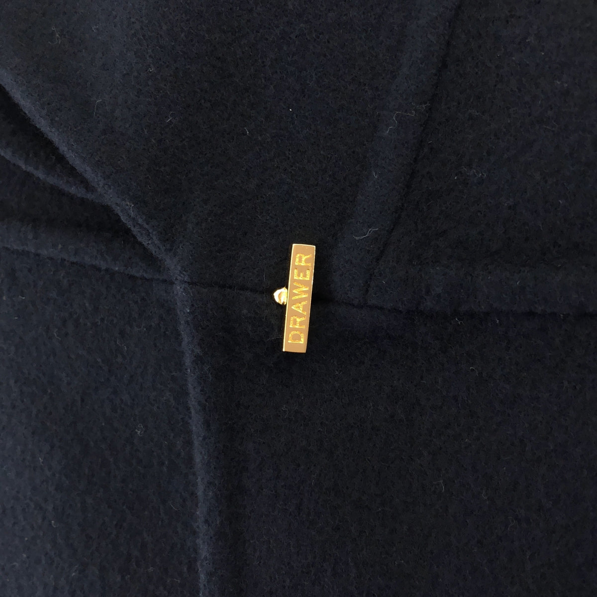 Drawer / ドゥロワー | ウール ベルテッド ショールカラー ジレ ベスト