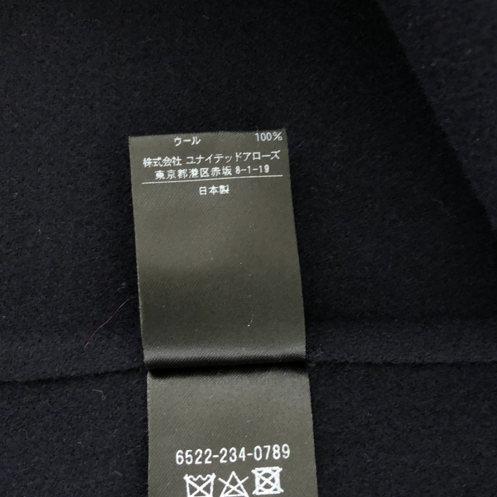 抽屜 |羊毛腰帶披肩領馬甲背心 | 38 |海軍 |女性的