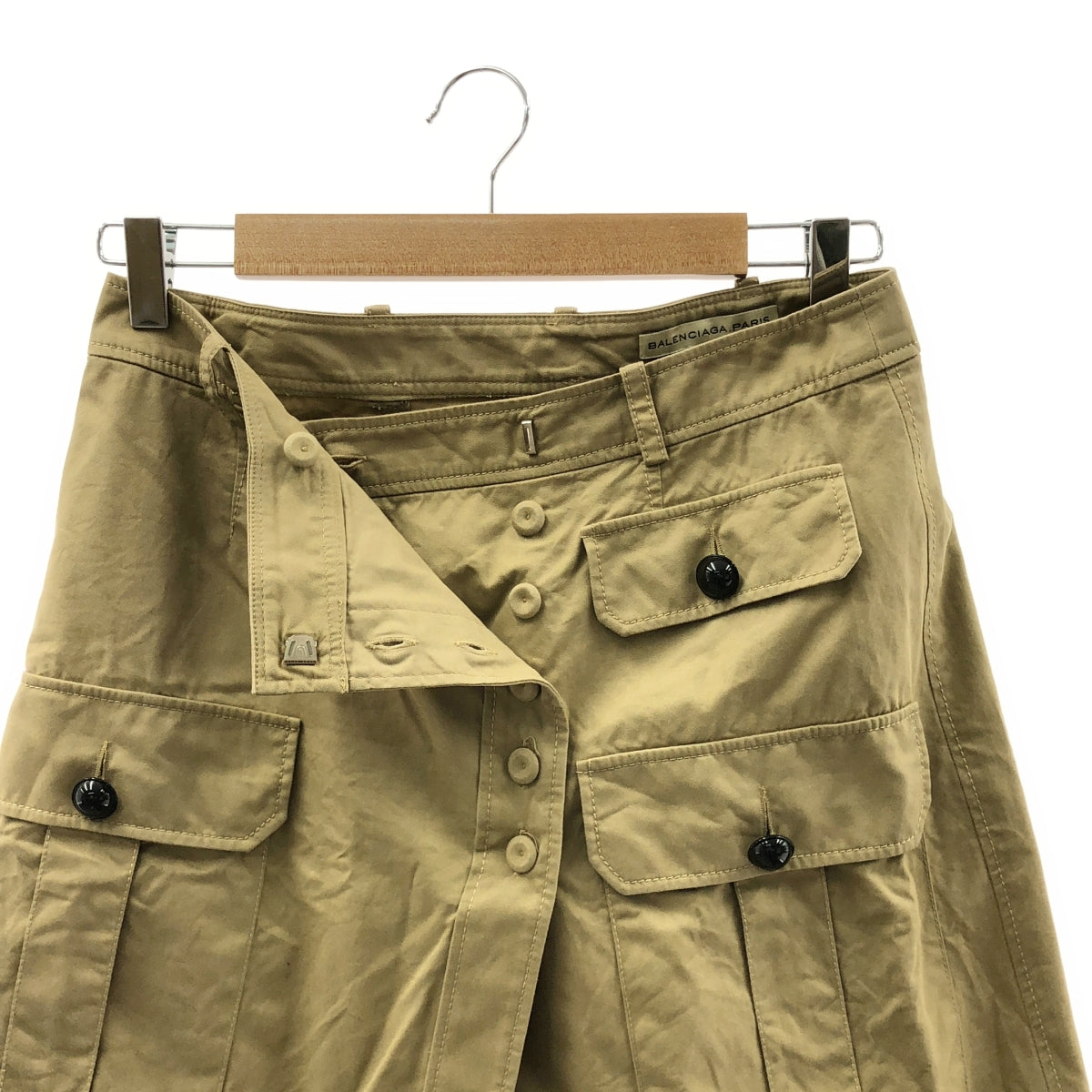 BALENCIAGA / バレンシアガ | コットン チノ ダブルポケット スカート | 38 | レディース