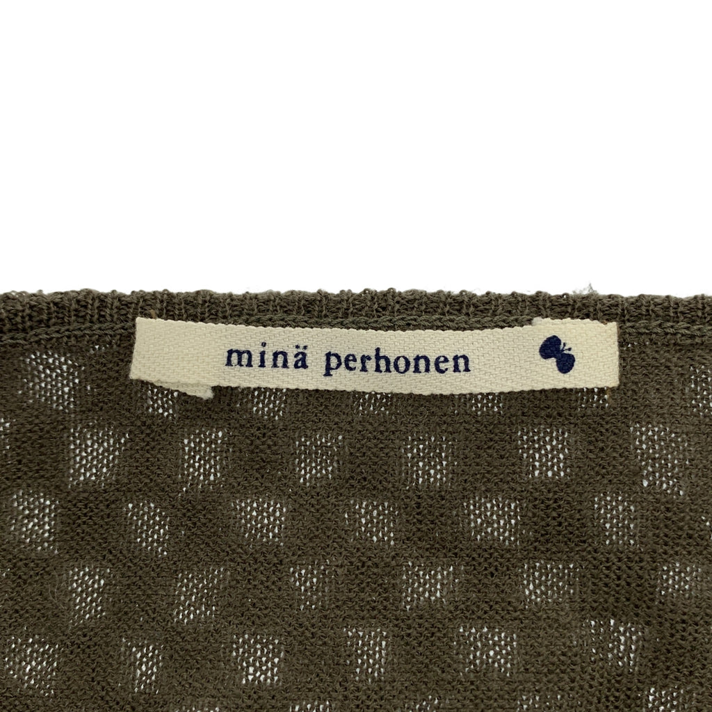 mina perhonen / 미나페르호넨 | Annu / 장식 컬러 울 니트 가디건 | 2 |