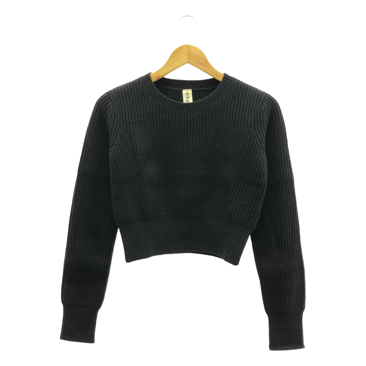 nagonstans / 나곤 스탠스 | 모직 캐시미어 자르기 니트 | 38 | 블랙 | 여성