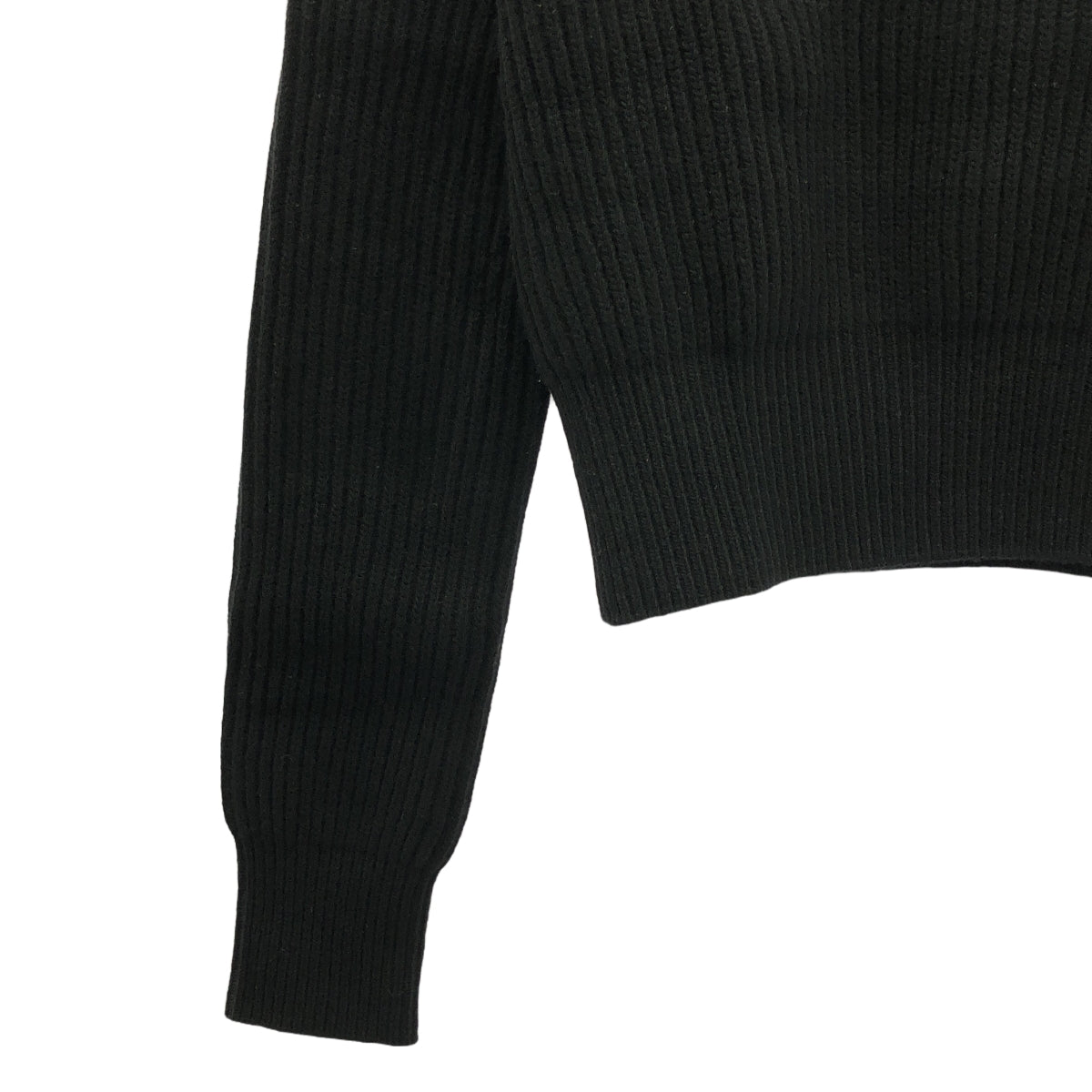 nagonstans / 나곤 스탠스 | 모직 캐시미어 자르기 니트 | 38 | 블랙 | 여성