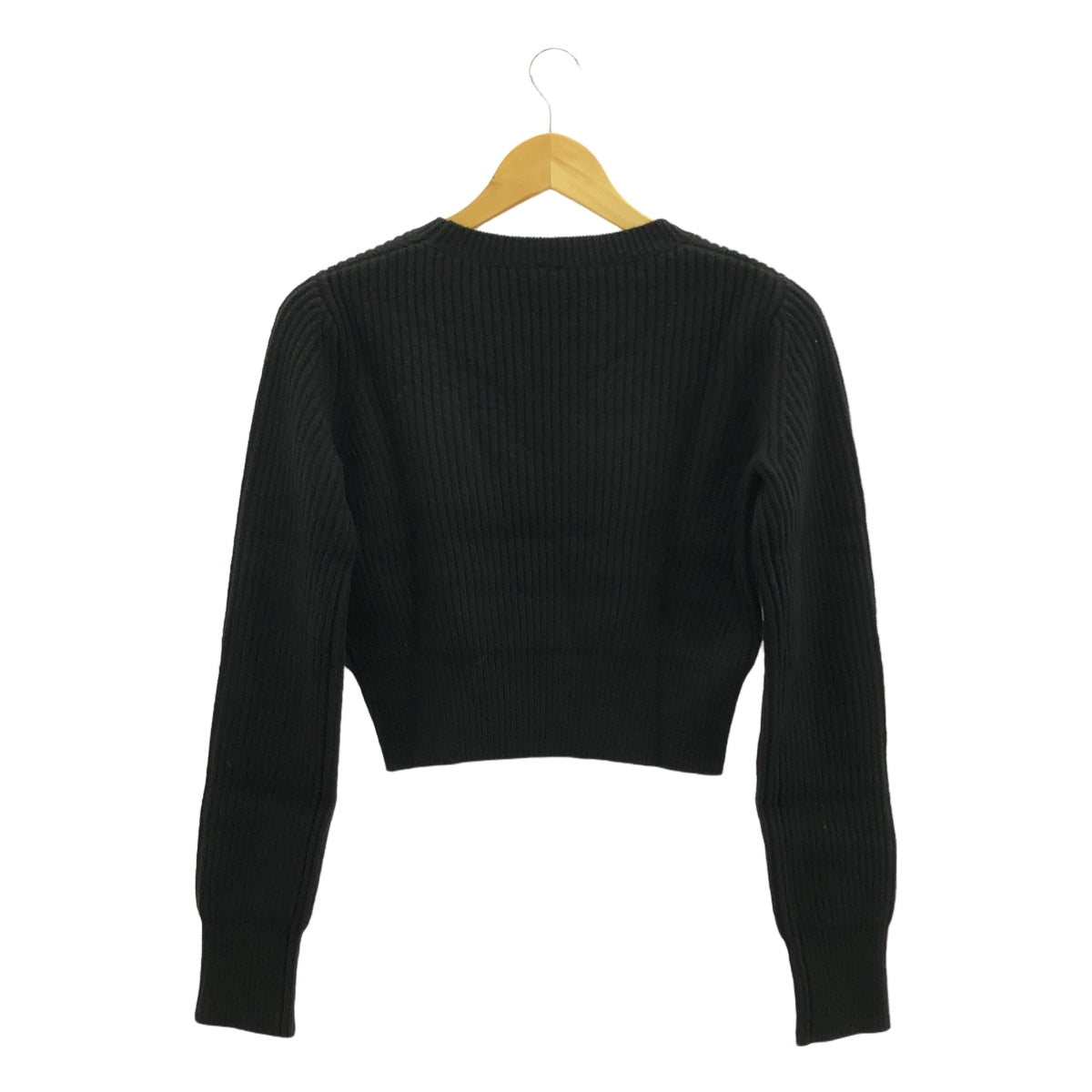 nagonstans / 나곤 스탠스 | 모직 캐시미어 자르기 니트 | 38 | 블랙 | 여성