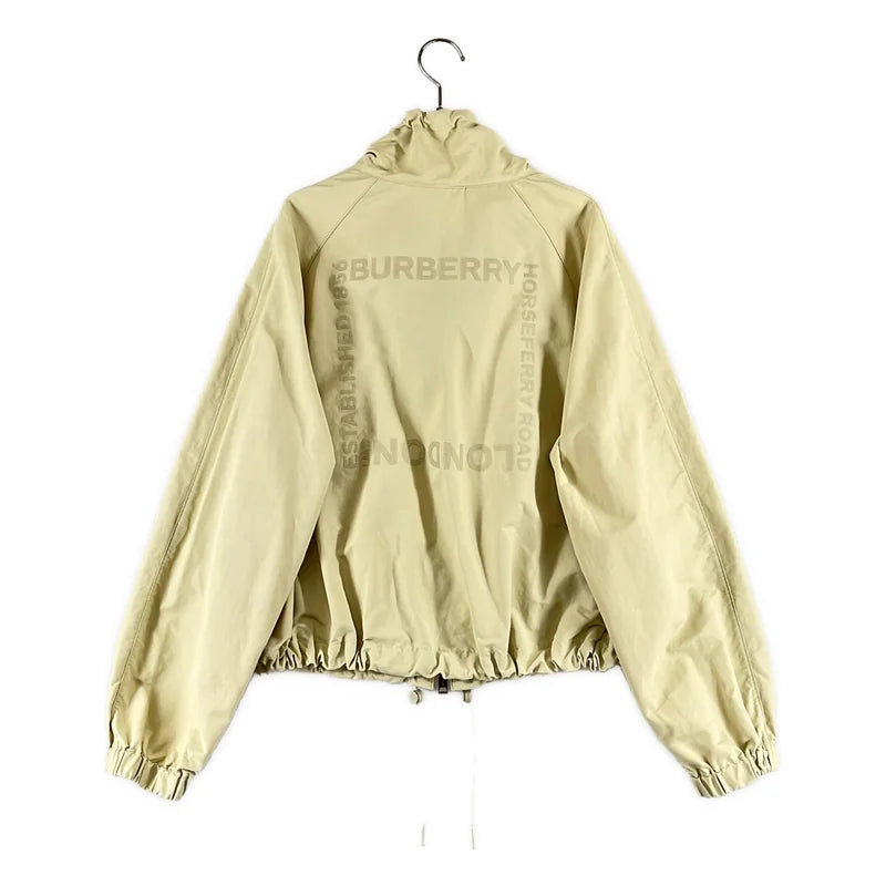 Burberry / バーバリー | バックロゴ ジップ ギャザー ジャケット | 8 | レディース