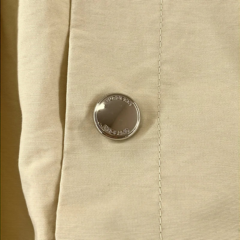 Burberry / バーバリー | バックロゴ ジップ ギャザー ジャケット | 8 | レディース