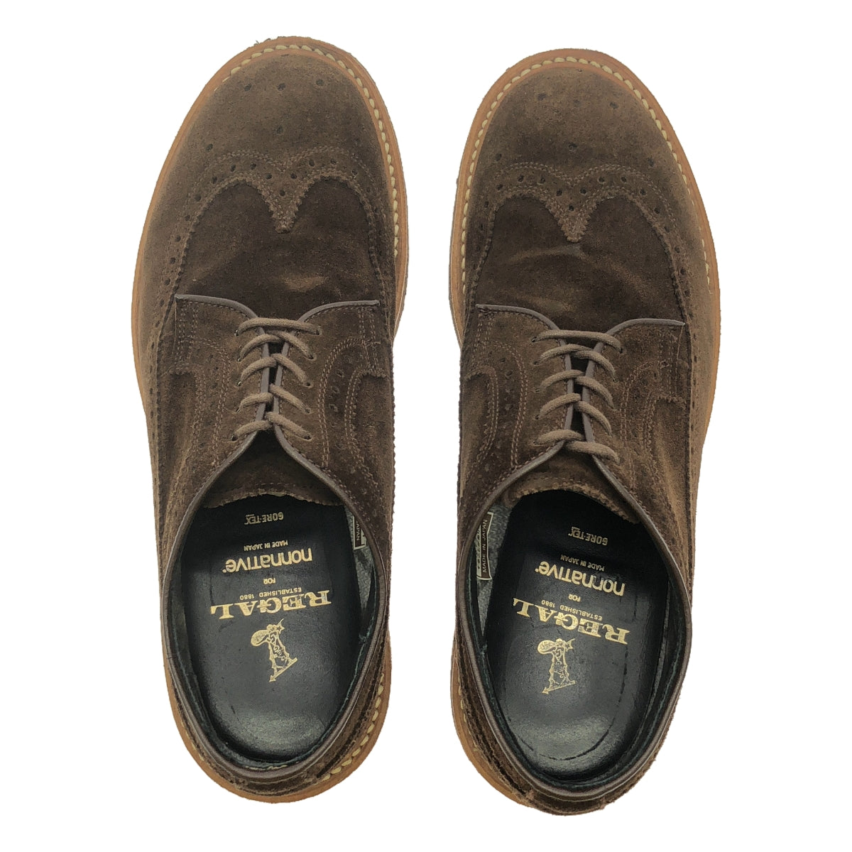 REGAL / Regal | ×nonnative / Nonnative GORE-TEX / Gore-Tex suede leather dress shoes / leather shoes | 24 | Dark brown | Men's