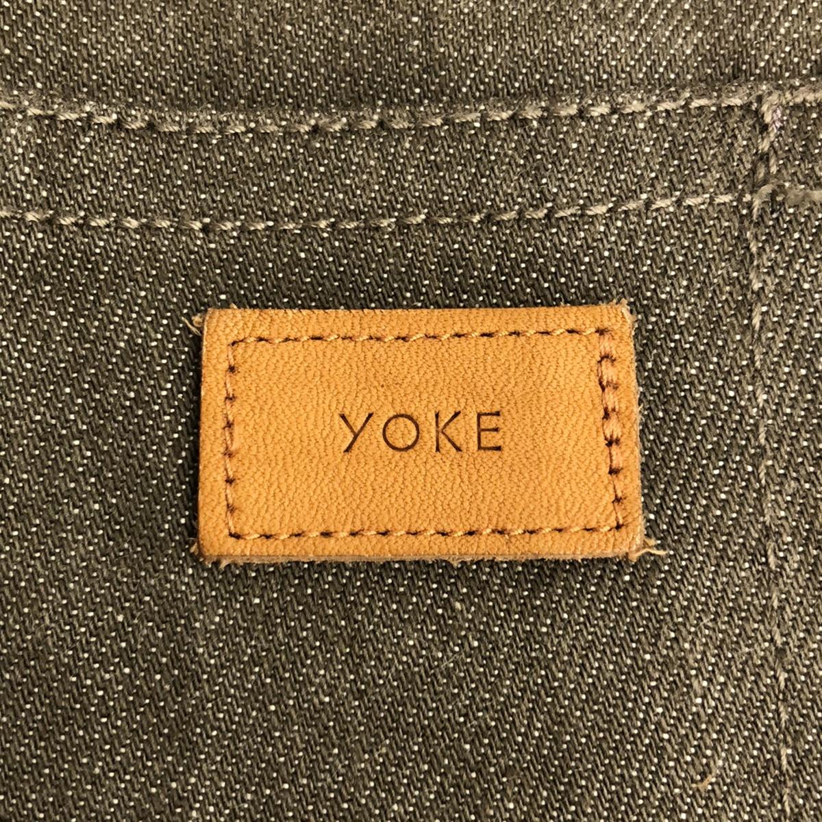 YOKE / ヨーク | 2022AW | CONNECTED 7P STRAIGHT DENIM TROUSERS コネクテッド 7P ストレート デニムパンツ | 2 | OLIVE DRAB / オリーブドラブ | メンズ