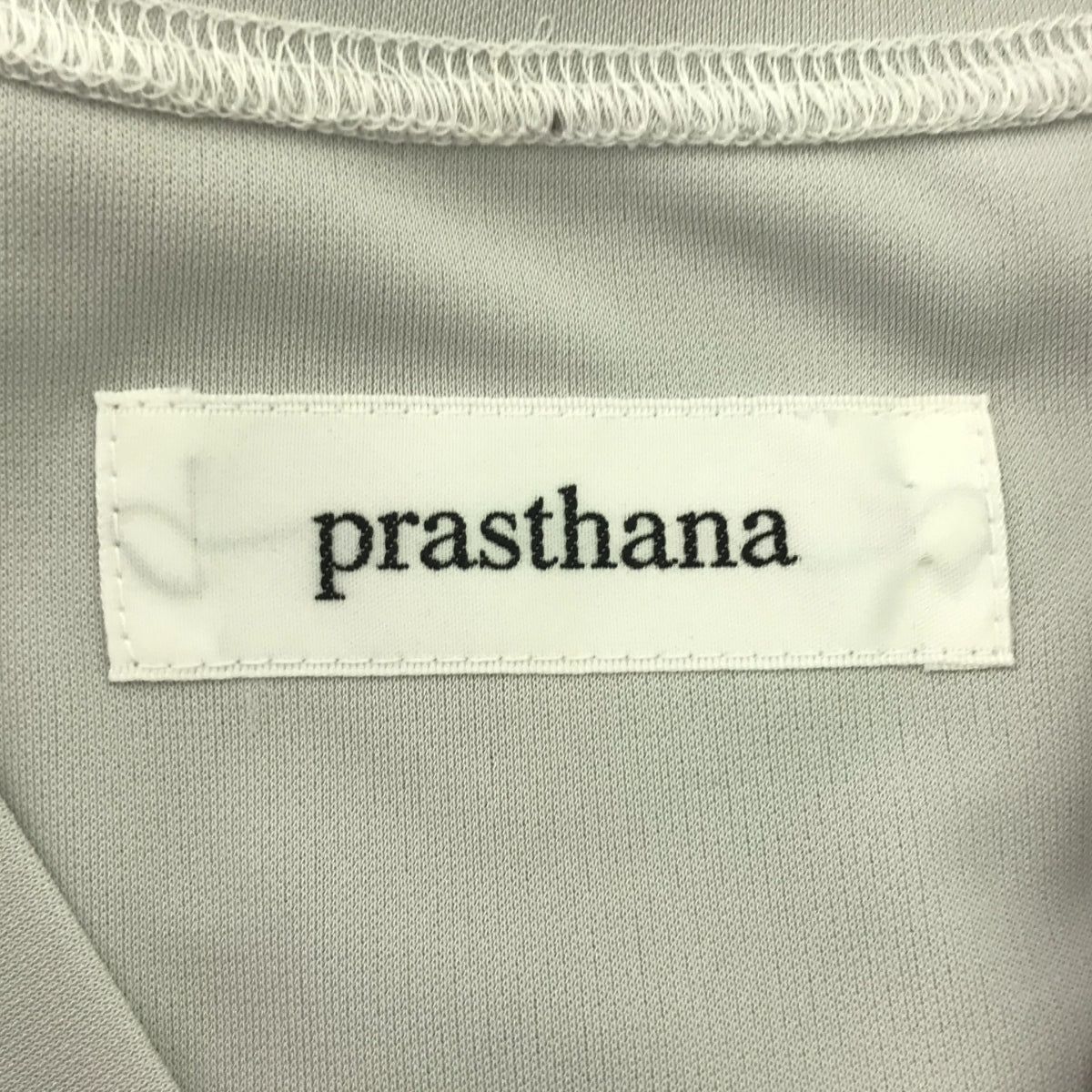 [New] prasthana / Prasthana | bi-color v neck T-shirt | M | Gray | Men's