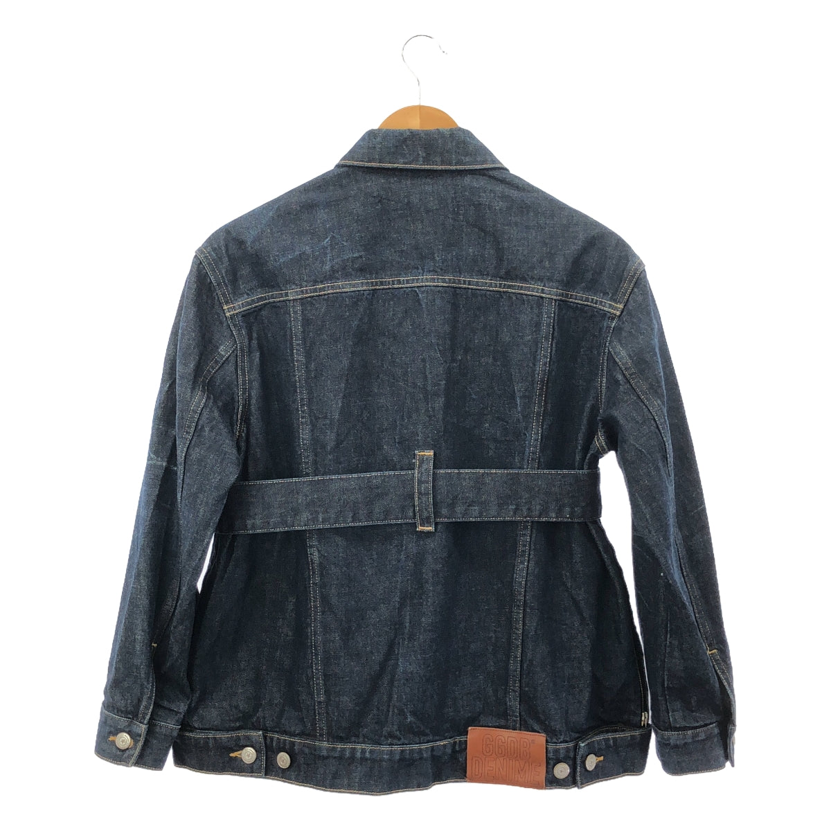 [Good Condition] GOLDEN GOOSE | Denim Side Zip Belted Jacket | XS | Indigo | Women's