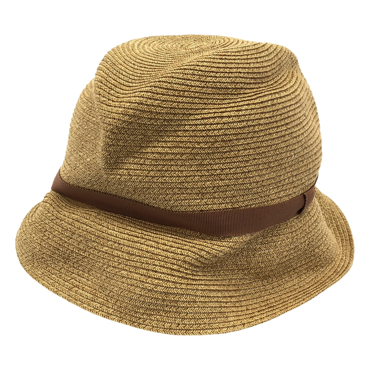 mature ha. / マチュアーハ | BOXED HAT 7cm brim grosgrain ribbon ペーパー ボックスハット |