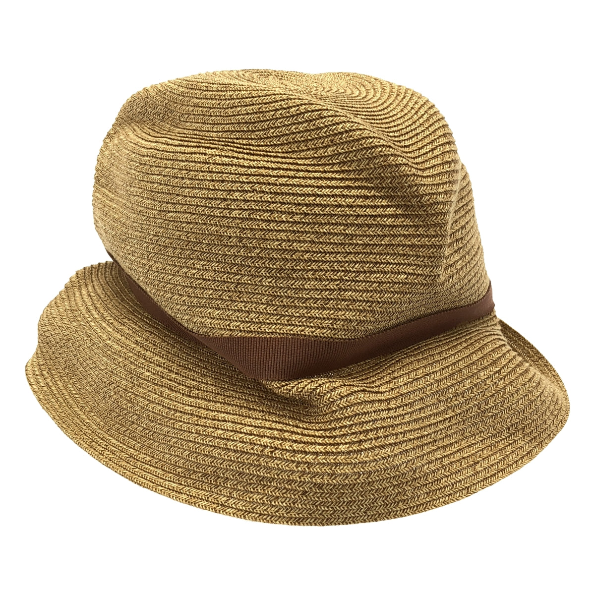 mature ha. / マチュアーハ | BOXED HAT 7cm brim grosgrain ribbon ペーパー ボックスハット |