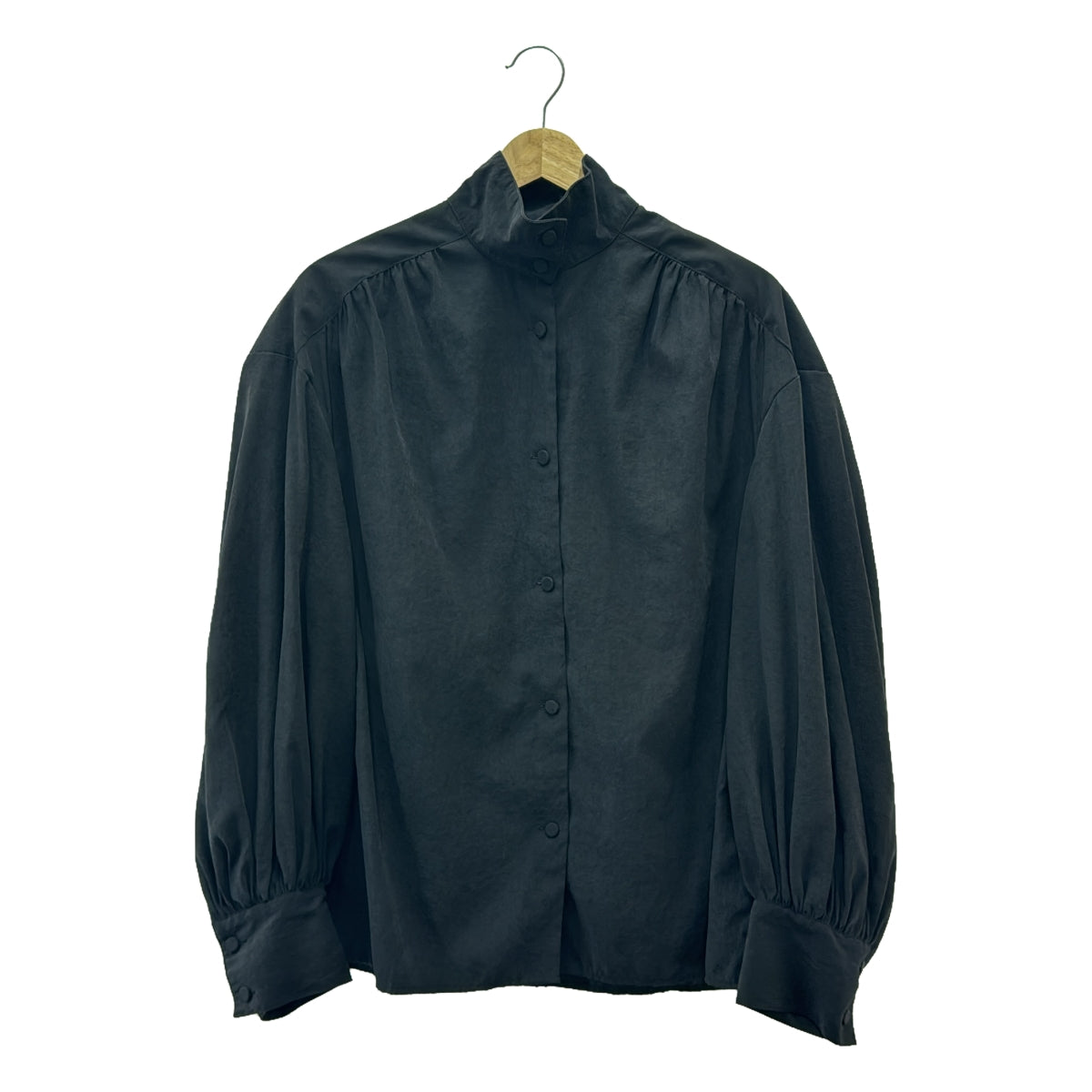 CLANE / クラネ | CRASH VINTAGE PUFF BLOUSE ブラウス | 2 | ブラック | レディース