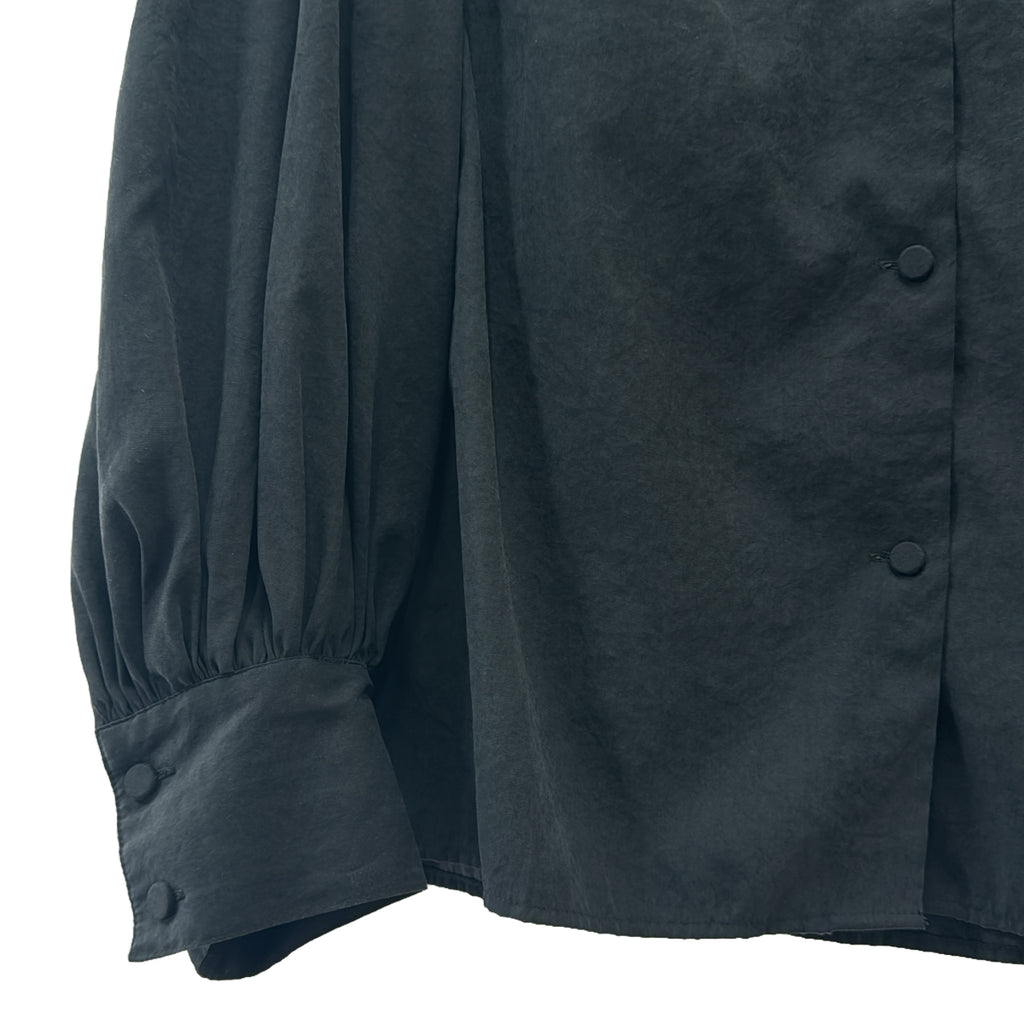 CLANE / クラネ | CRASH VINTAGE PUFF BLOUSE ブラウス | 2 | ブラック | レディース
