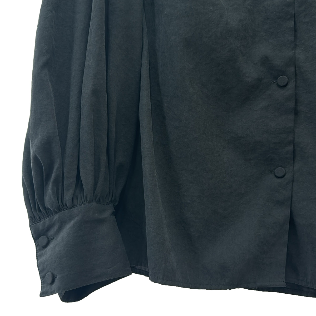 CLANE / クラネ | CRASH VINTAGE PUFF BLOUSE ブラウス | 2 | ブラック | レディース
