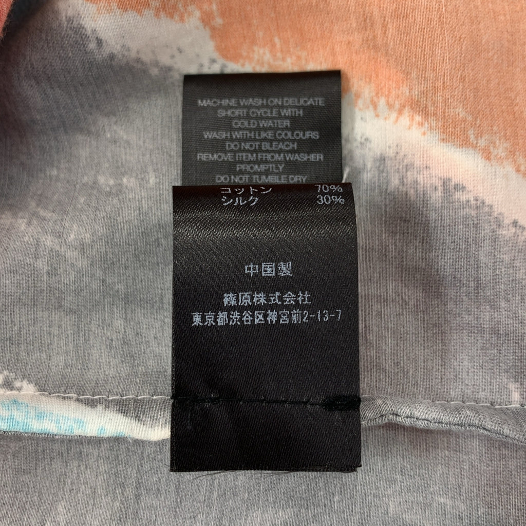 BANANATIME / バナナタイム | 2023SS | シルク 総柄 ロング シャツ コート | XS |