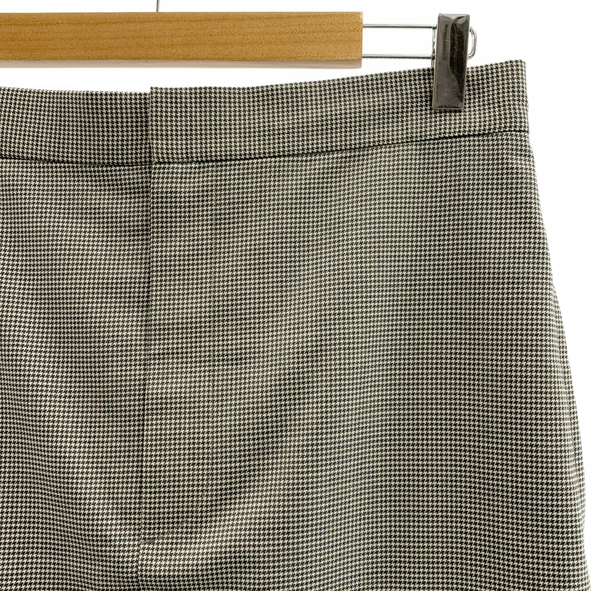 【美品】  POLO RALPH LAUREN / ポロラルフローレン | ダブルアジャスター スカート フォーマル / 総裏地 | 6 | グレー/ホワイト | レディース