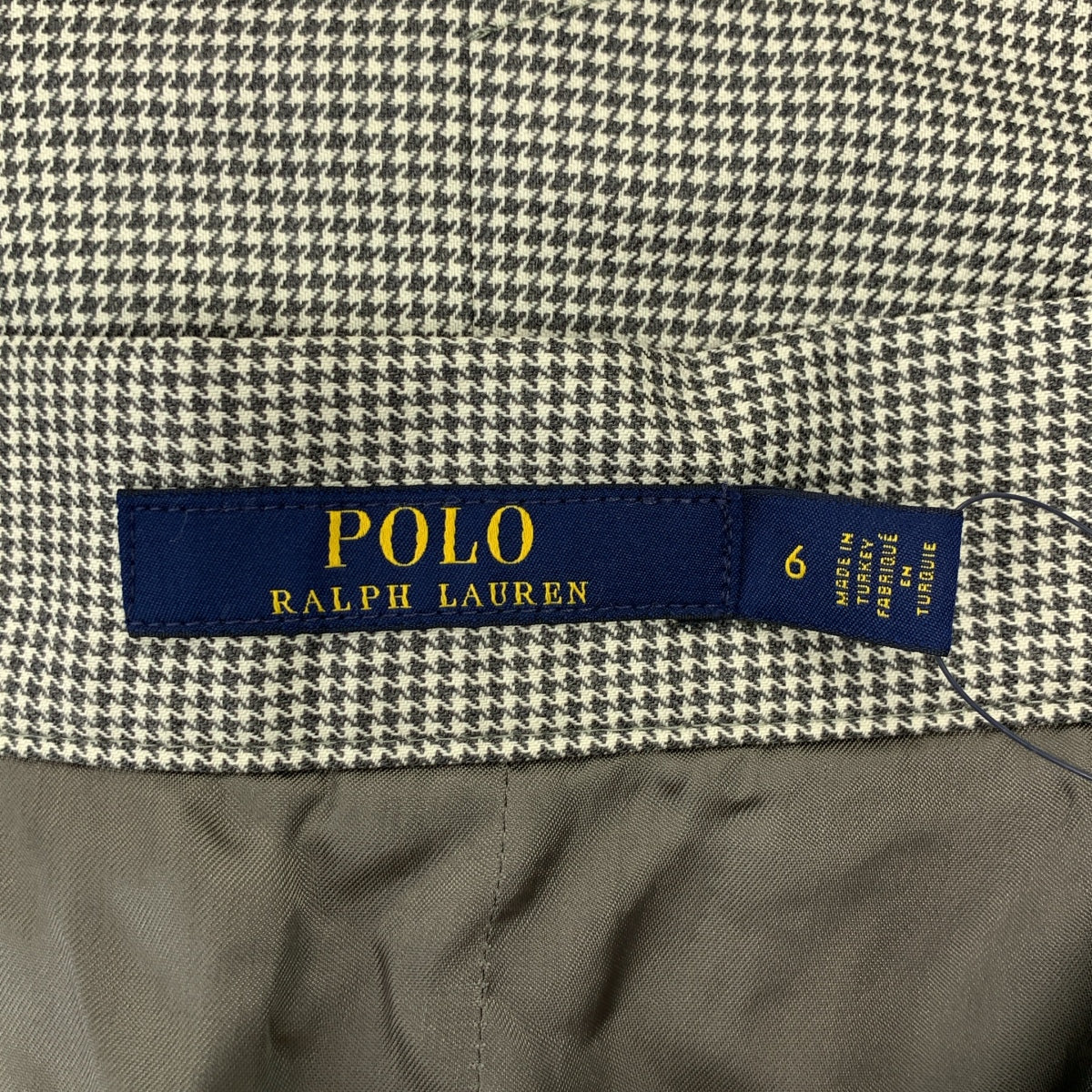 【美品】  POLO RALPH LAUREN / ポロラルフローレン | ダブルアジャスター スカート フォーマル / 総裏地 | 6 | グレー/ホワイト | レディース