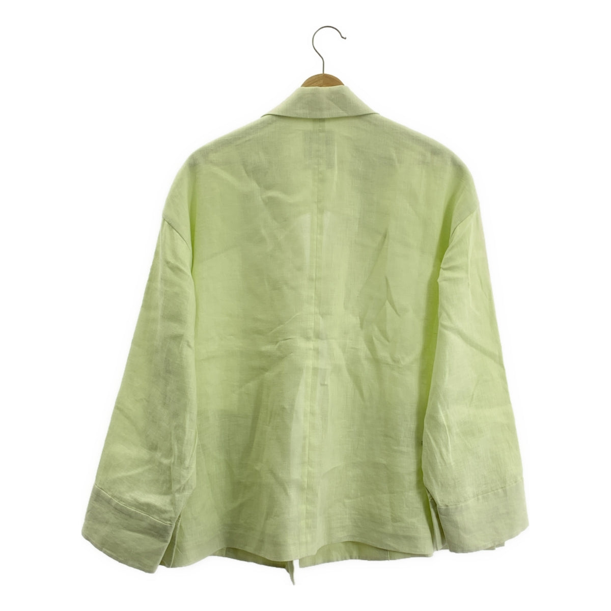 ebure / エブール | 2023SS | ボタニカルリネン ドロップショルダージャケット | 38 | グリーン | レディース