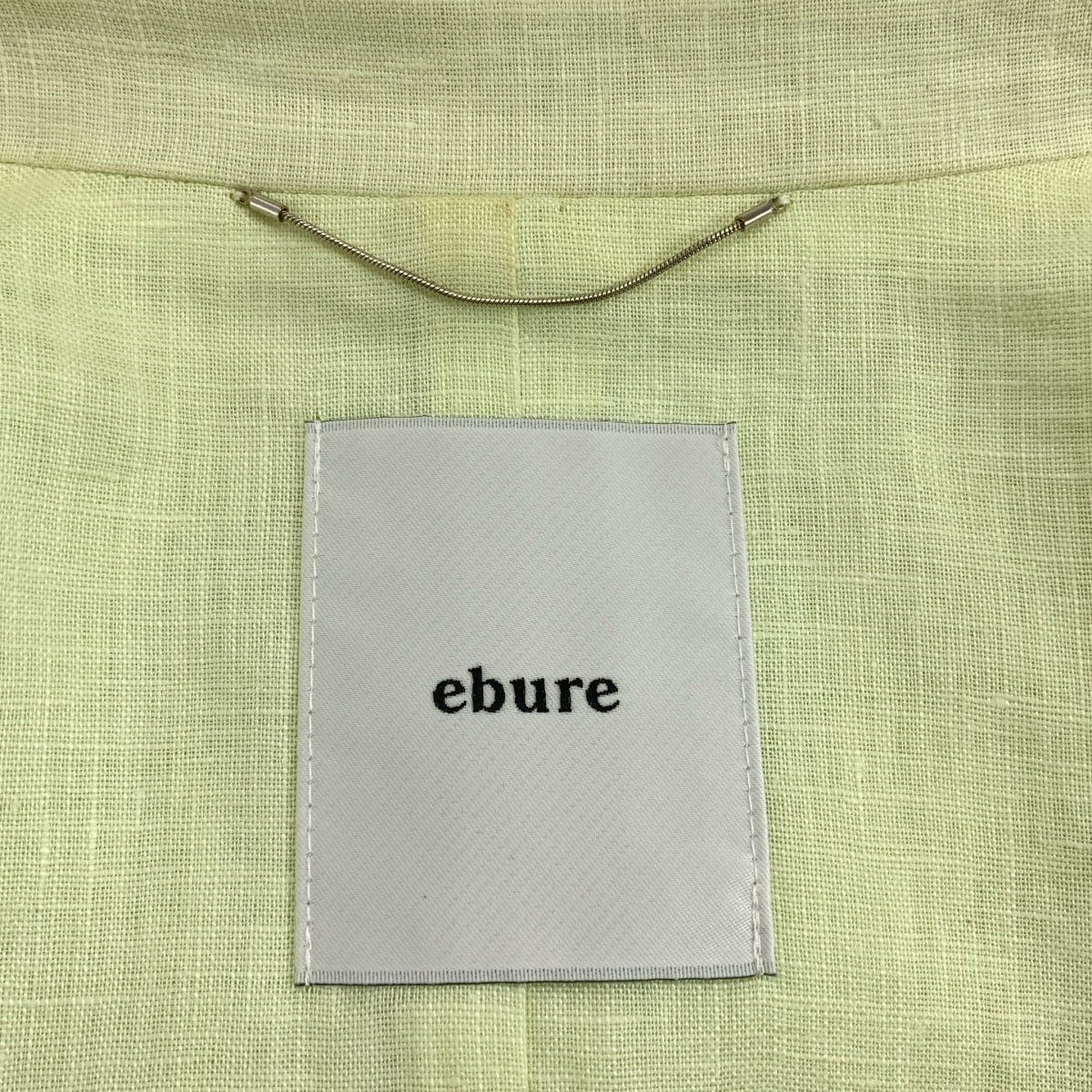 ebure / エブール | 2023SS | ボタニカルリネン ドロップショルダージャケット | 38 | グリーン | レディース