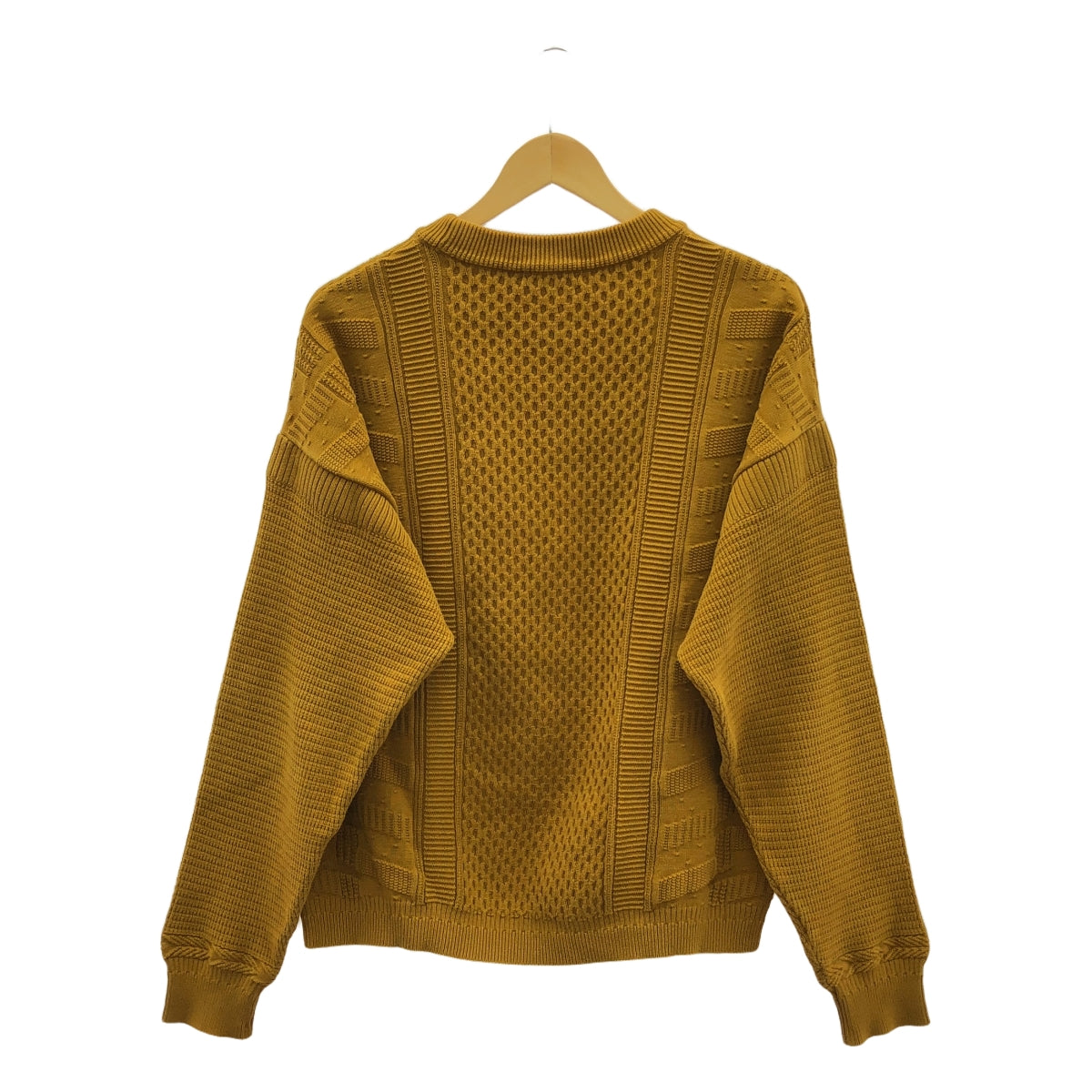YASHIKI / ヤシキ | Arare Knit アランニット | 1 | キャメル | メンズ