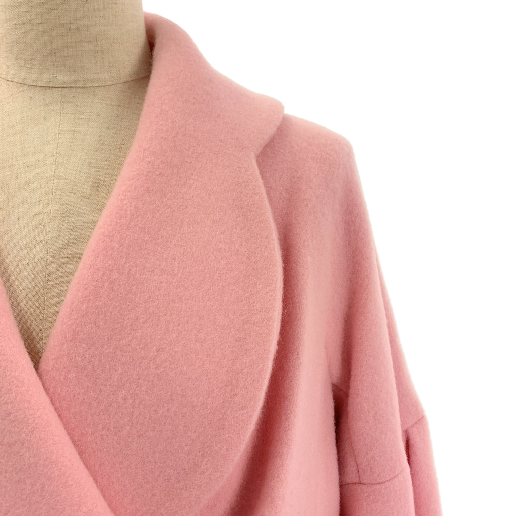 【美品】  AKIKOAOKI / アキコアオキ | creamy coat ウール ステンカラー コート | F | ピンク | レディース