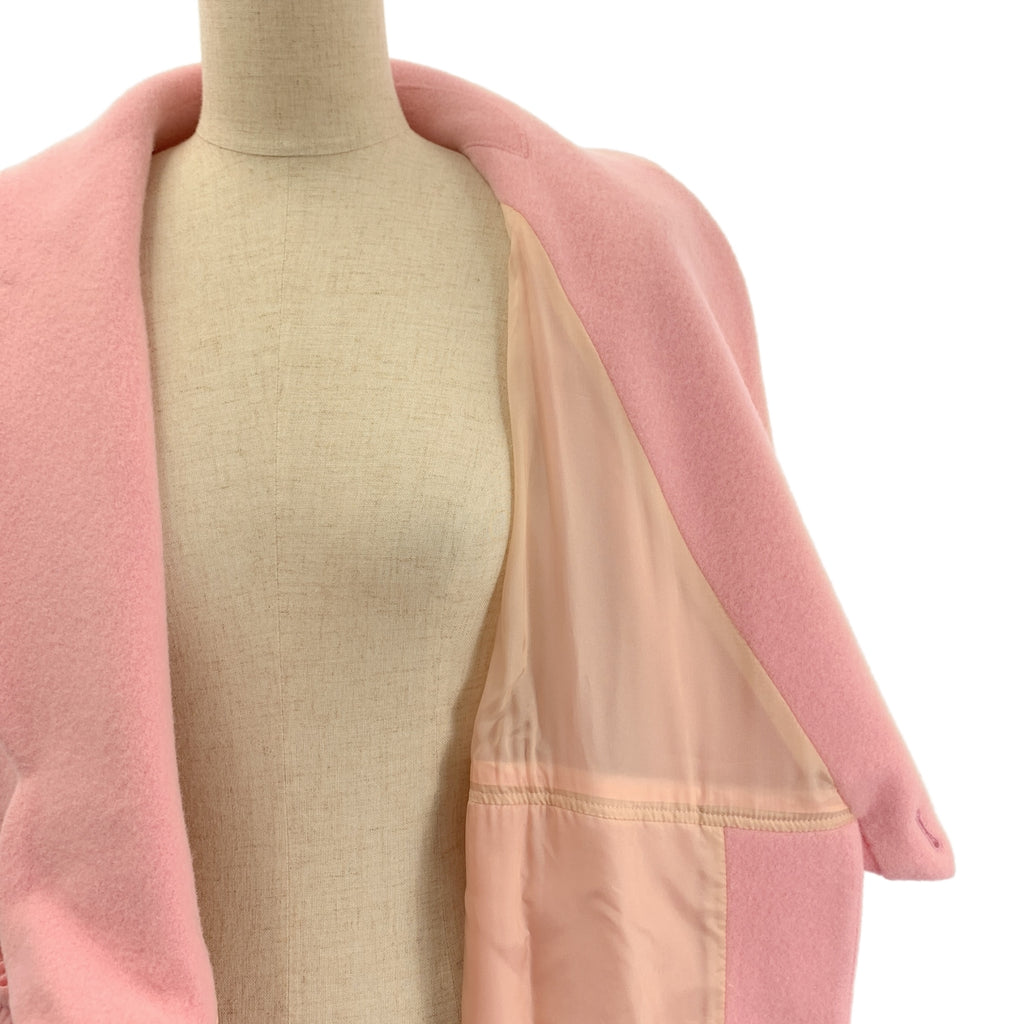 【美品】  AKIKOAOKI / アキコアオキ | creamy coat ウール ステンカラー コート | F | ピンク | レディース