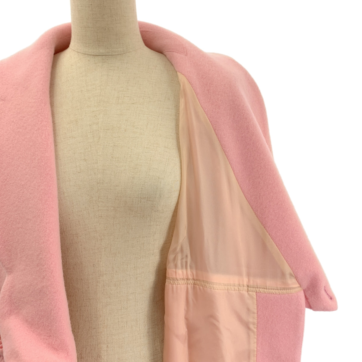 【美品】  AKIKOAOKI / アキコアオキ | creamy coat ウール ステンカラー コート | F | ピンク | レディース