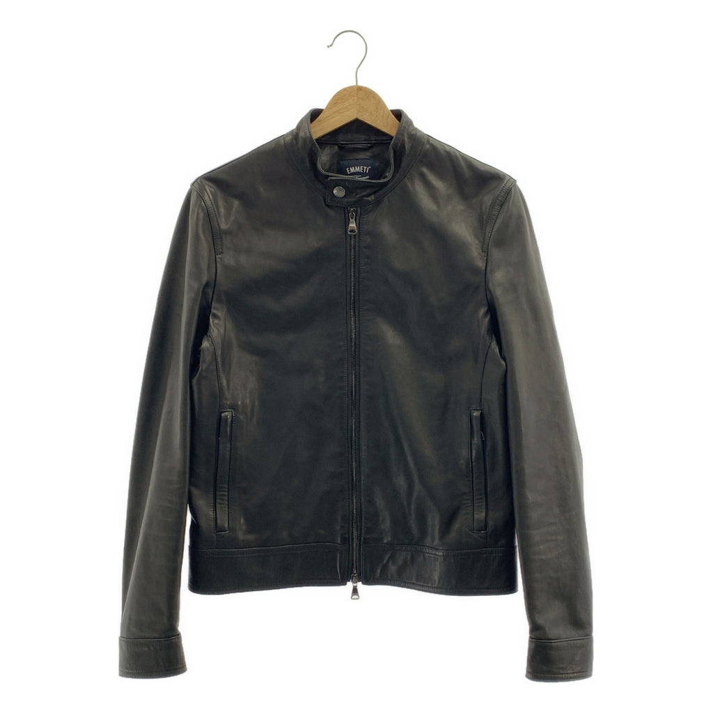 EMMETI / エンメティ | JURI ラムスキン レザー ライダースジャケット | 44 | メンズ