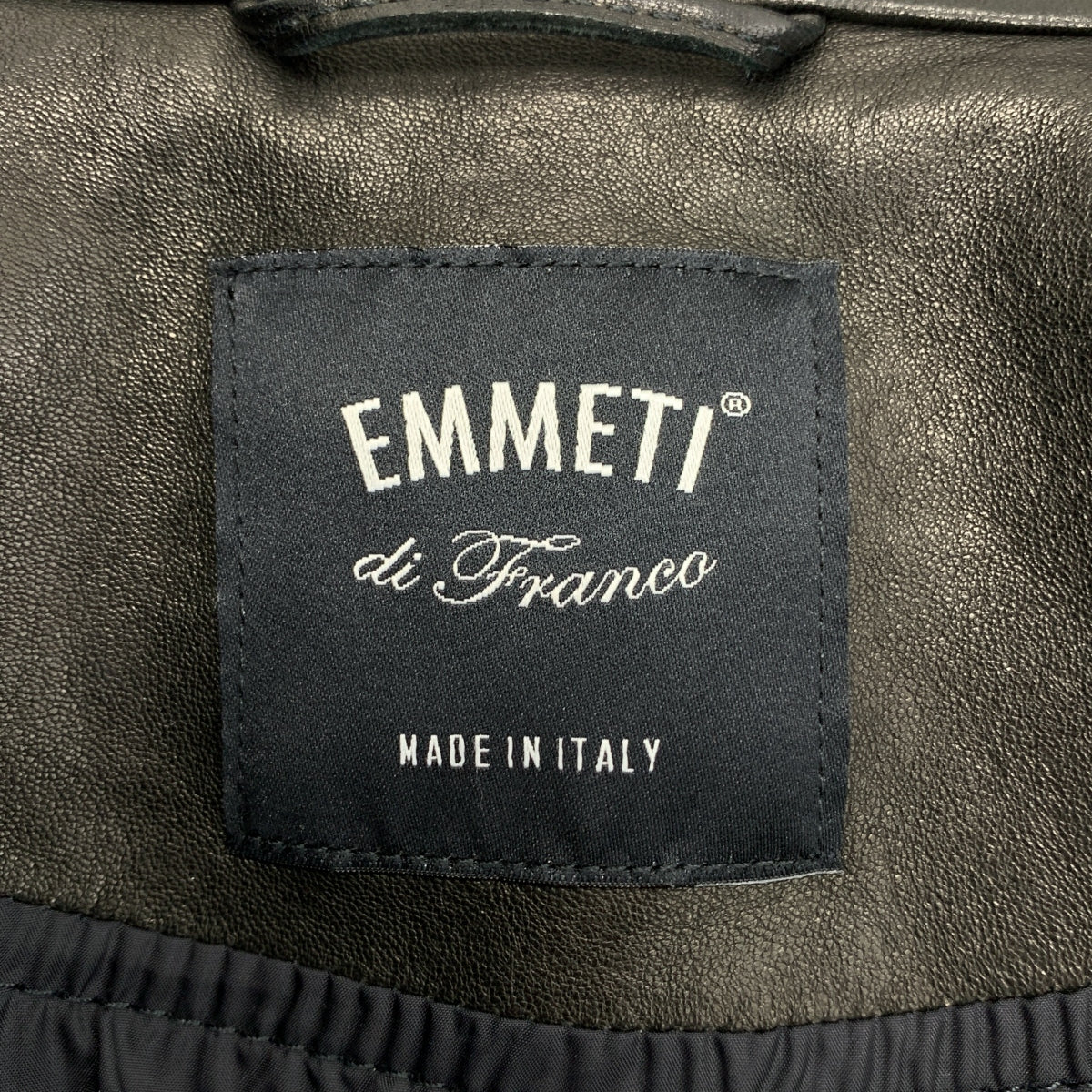 EMMETI / エンメティ | JURI ラムスキン レザー ライダースジャケット | 44 | メンズ