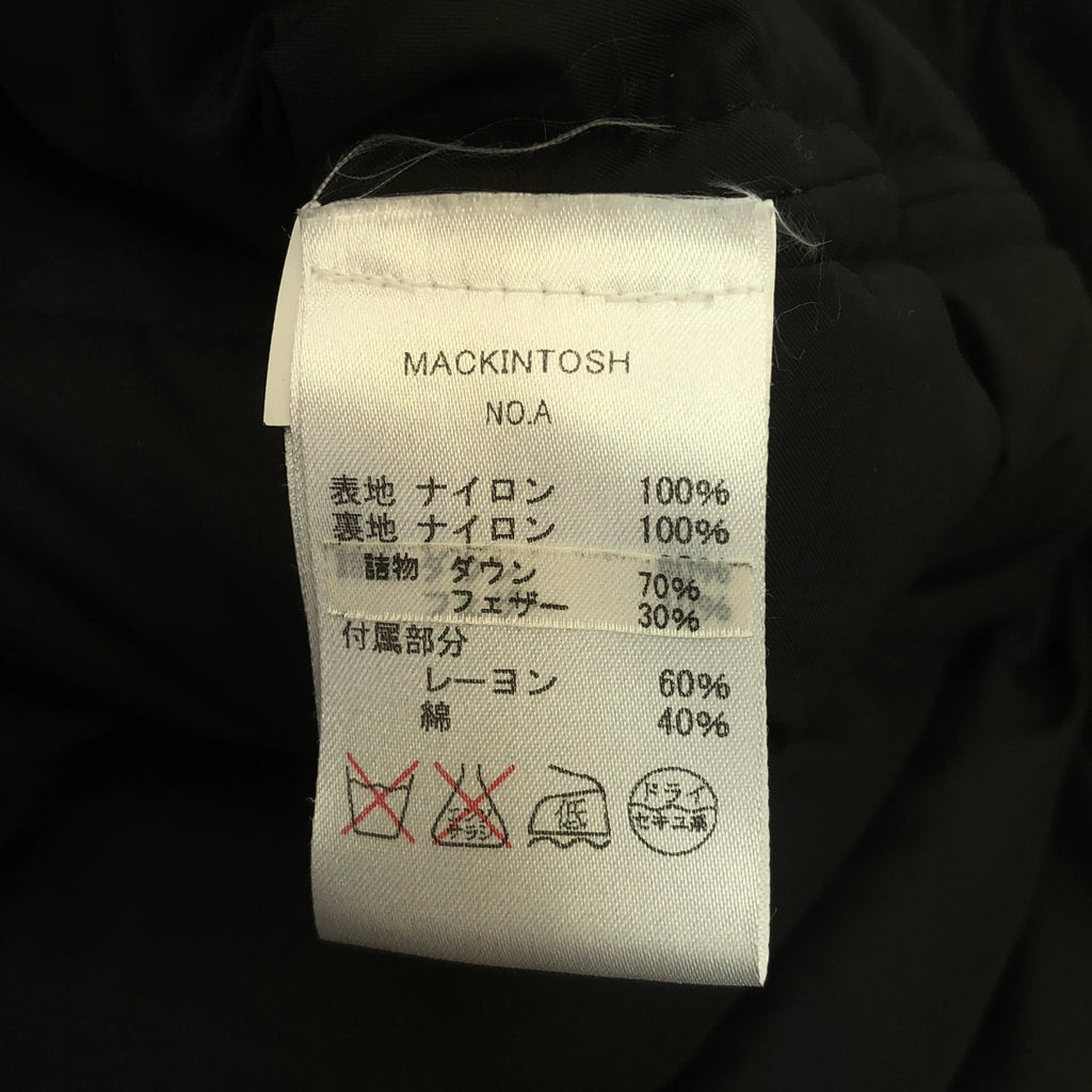 MACKINTOSH / マッキントッシュ | LDS ALLANTON ダウンコート | 36 | ブラック | レディース