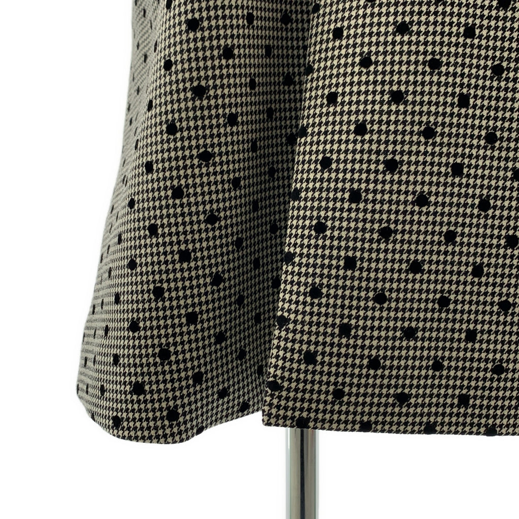 tricot COMME des GARCONS / トリココムデギャルソン | 2012AW | フロッキー加工 ウール ドット 千鳥格子 ステンカラーコート | S | レディース