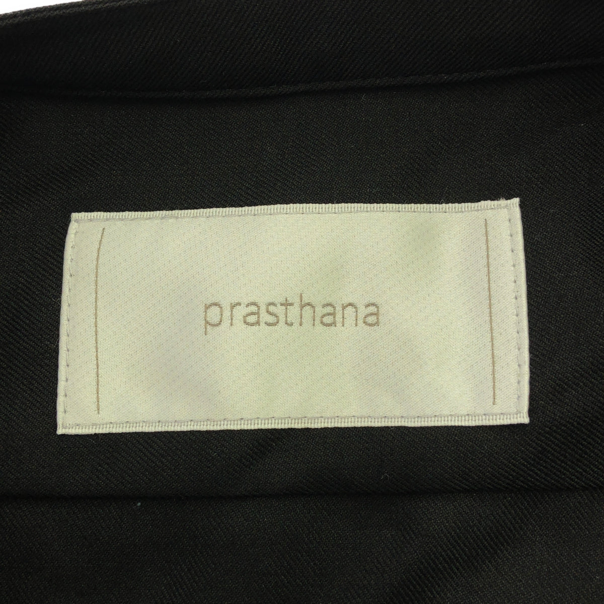 [New] prasthana / Prasthana | lace up fatigue shirt / shirt | M | Black | Men's