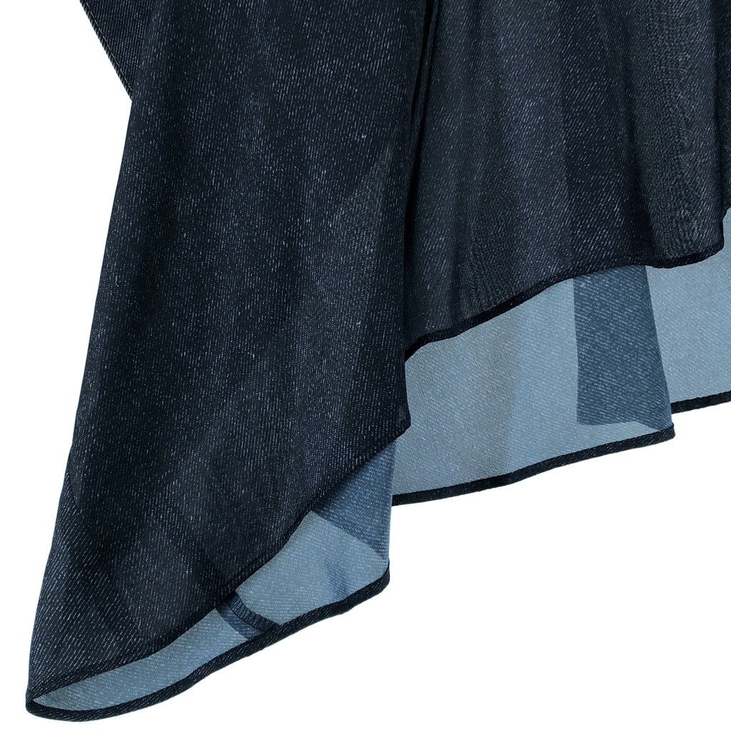 sacai / サカイ | 2025SS | デニムプリント オーバーサイズ 半袖シャツ | 1 | レディース