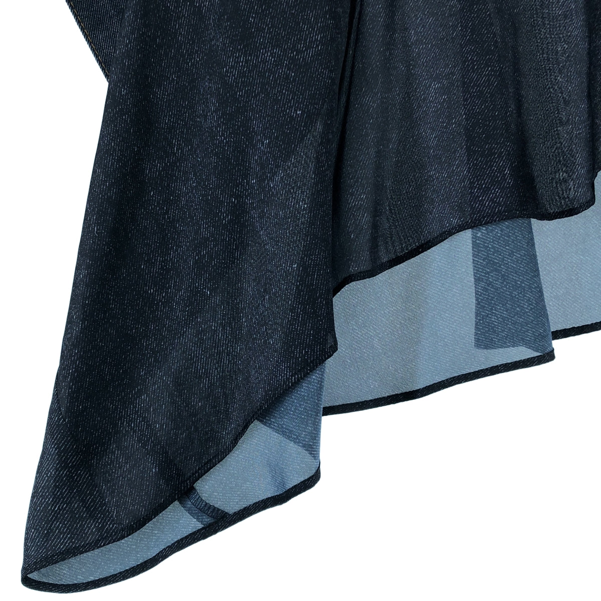 sacai / サカイ | 2025SS | デニムプリント オーバーサイズ 半袖シャツ | 1 | レディース