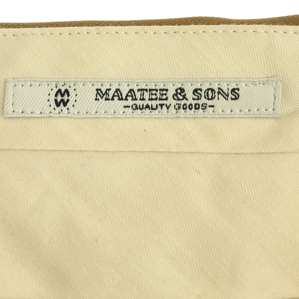 MAATEE&SONS / マーティー&サンズ | 2023AW | 俺のCHINO-PAN 二重OX コットン 2タック チノパンツ | 3 | ベージュ | メンズ