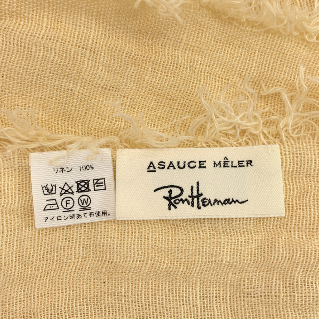ASAUCE MELER / アソース メレ | × Ron Herman  リネン フリンジ ストール |