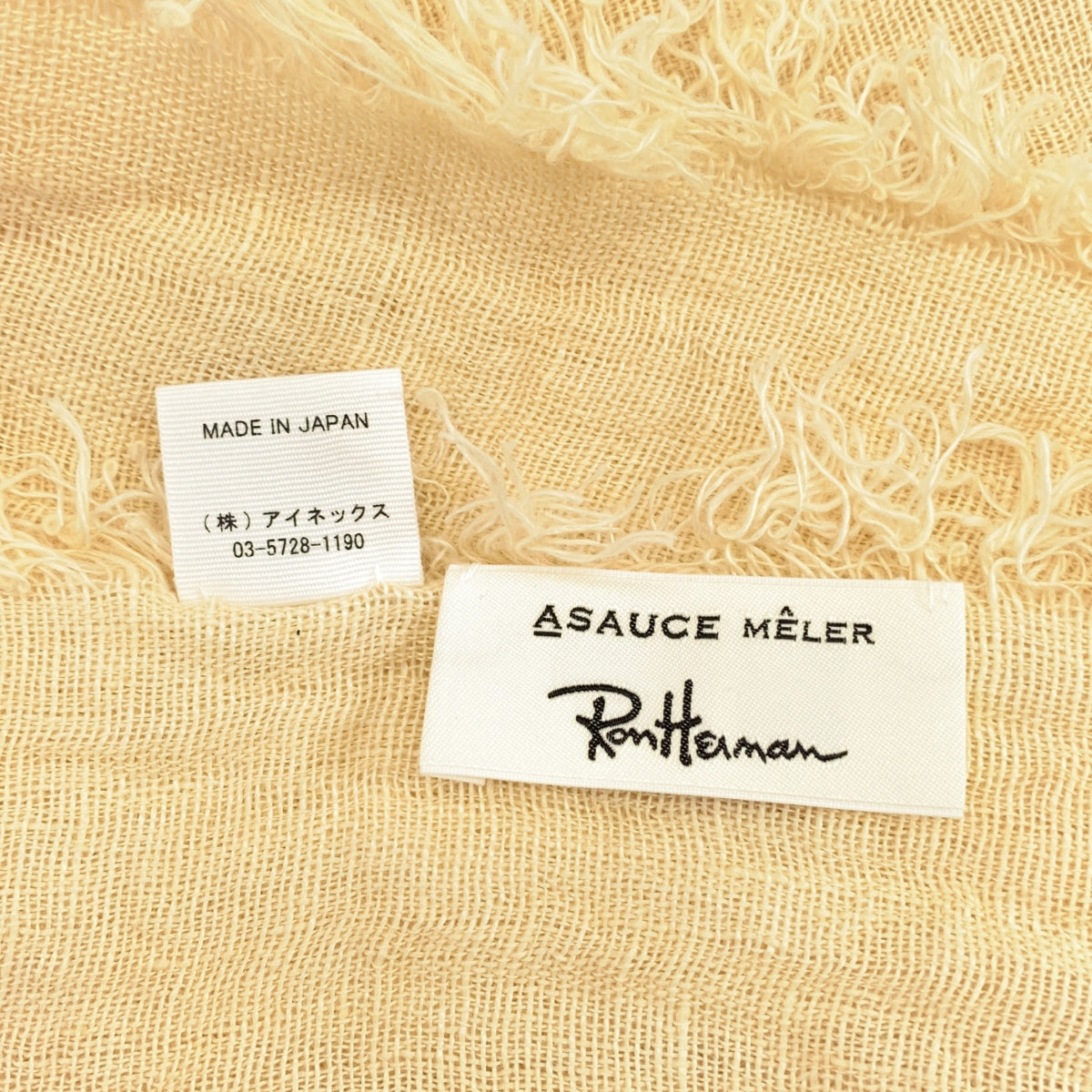 ASAUCE MELER / アソース メレ | × Ron Herman リネン フリンジ