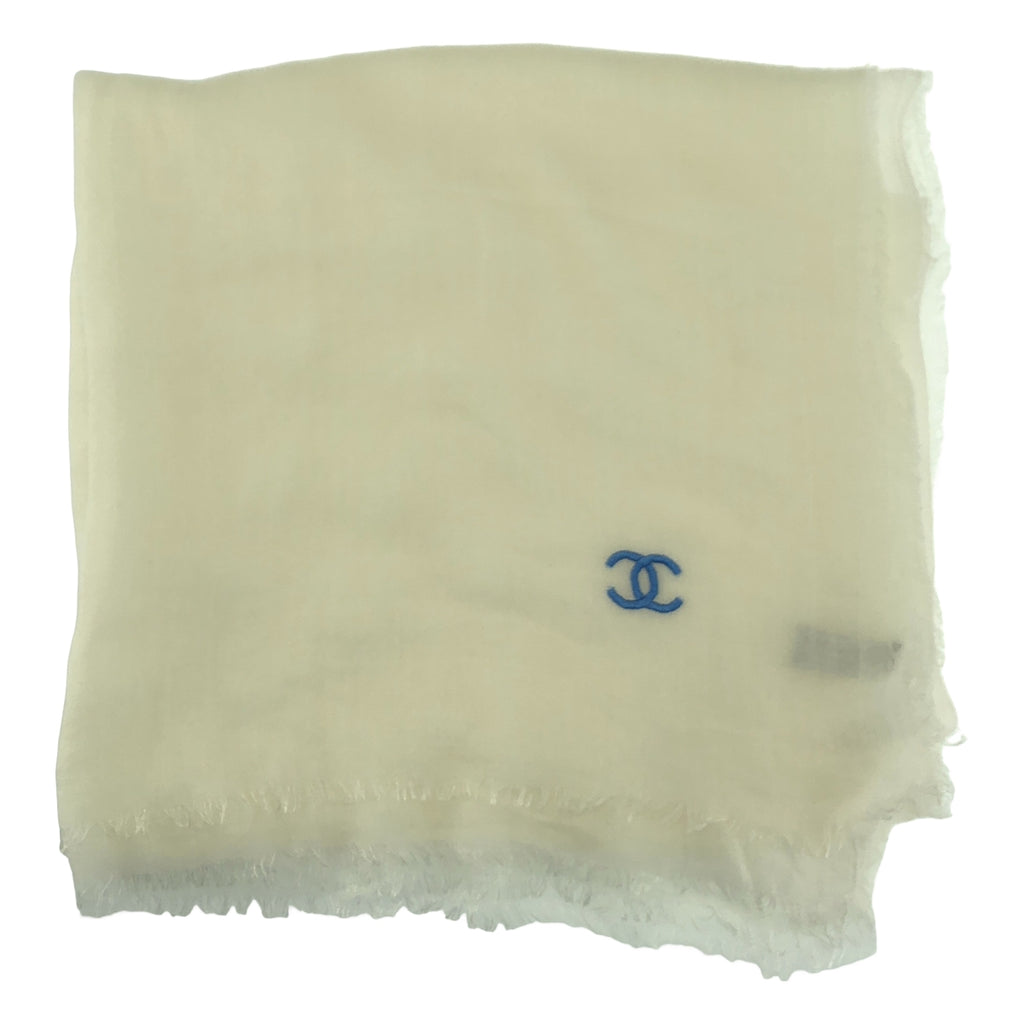 CHANEL / シャネル | ココマーク エンブロイダリー フリンジ ロング ストール |