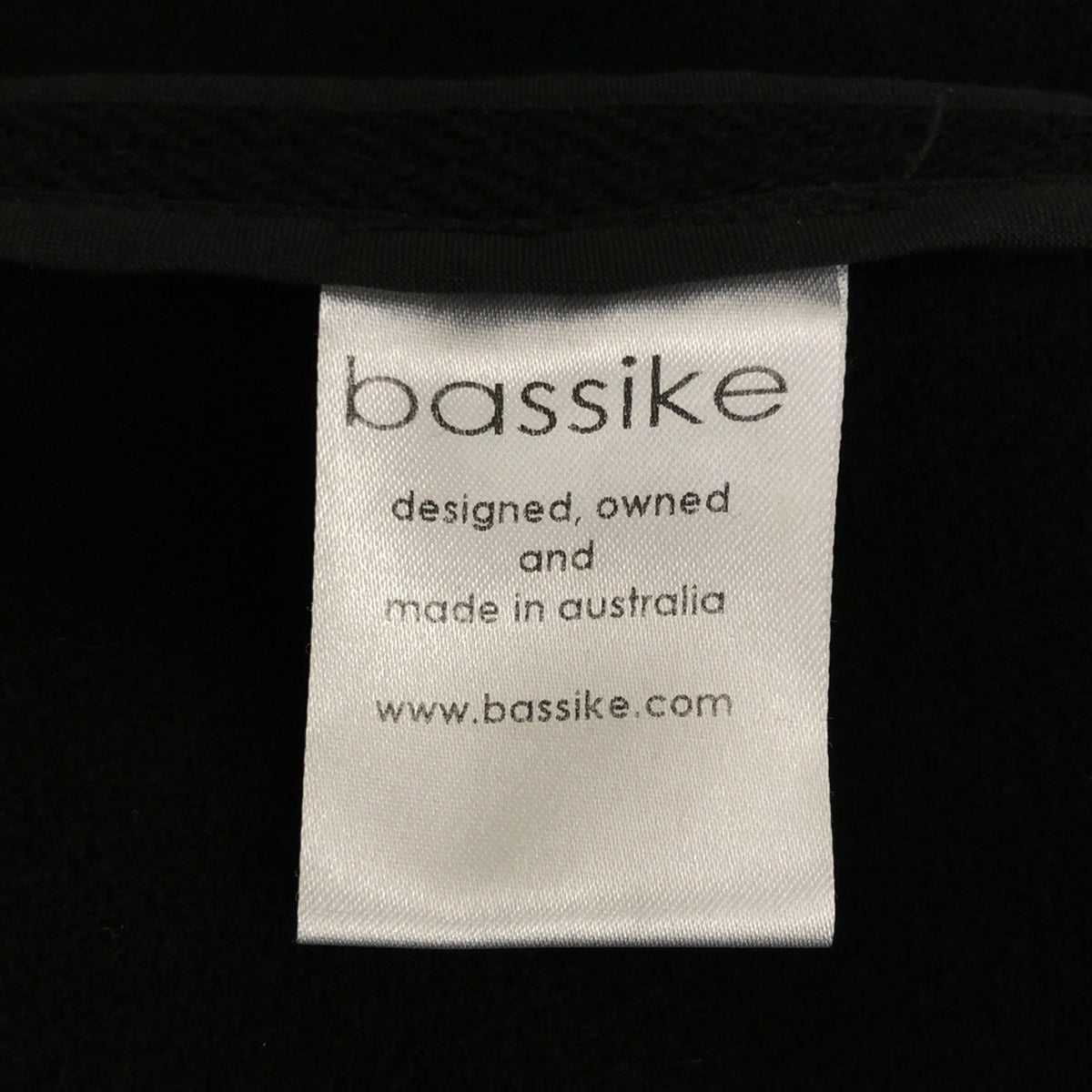 bassike / Bassike | Wool Belted Wrap Coat | Black | Women's