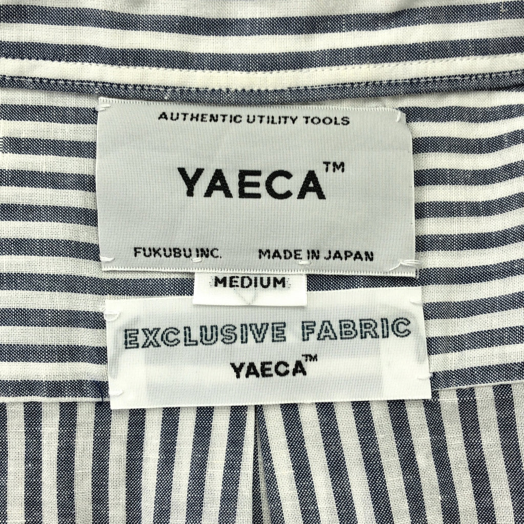 YAECA / ヤエカ | ストライプ ポケット付き シャツ | M | グレー/ホワイト | メンズ
